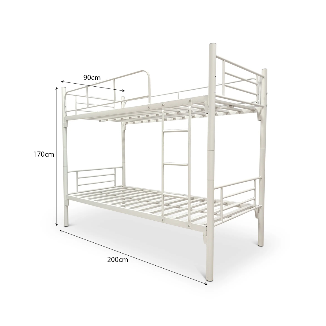 SLEP Metal Bed White