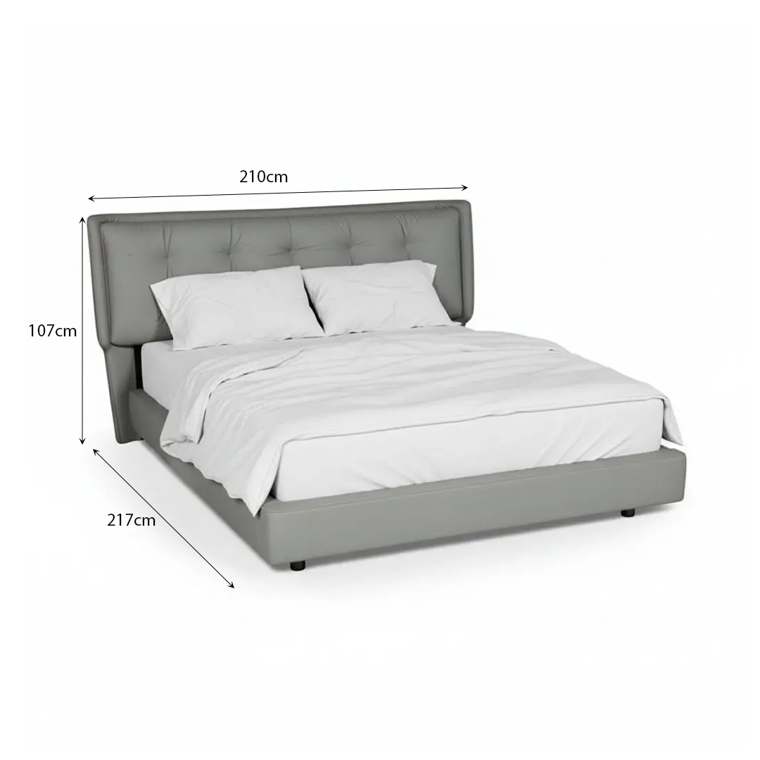 NAPSTATE Beige PU 5.5FT Bed