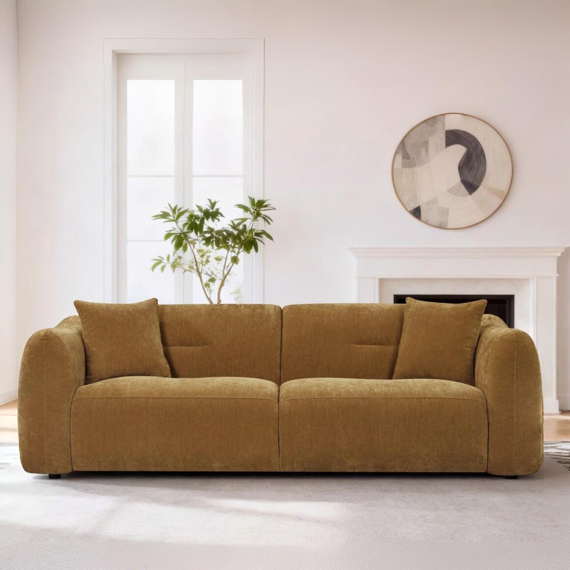 SOOFY Brown  3-seater Sofa