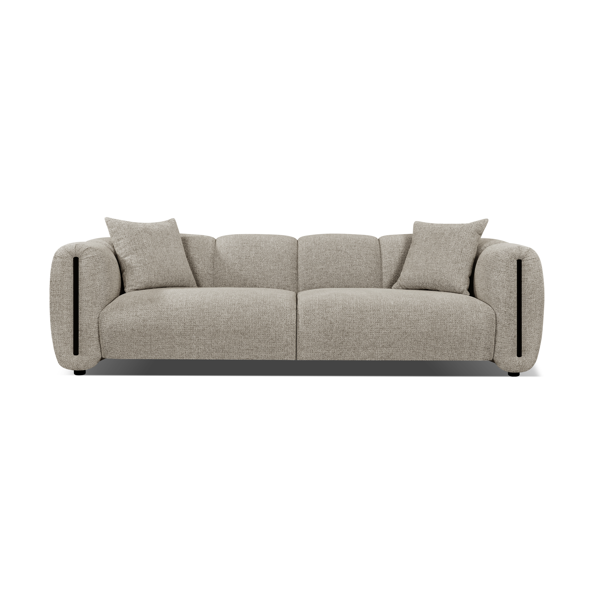 KARMO Taupe  3-seater Sofa