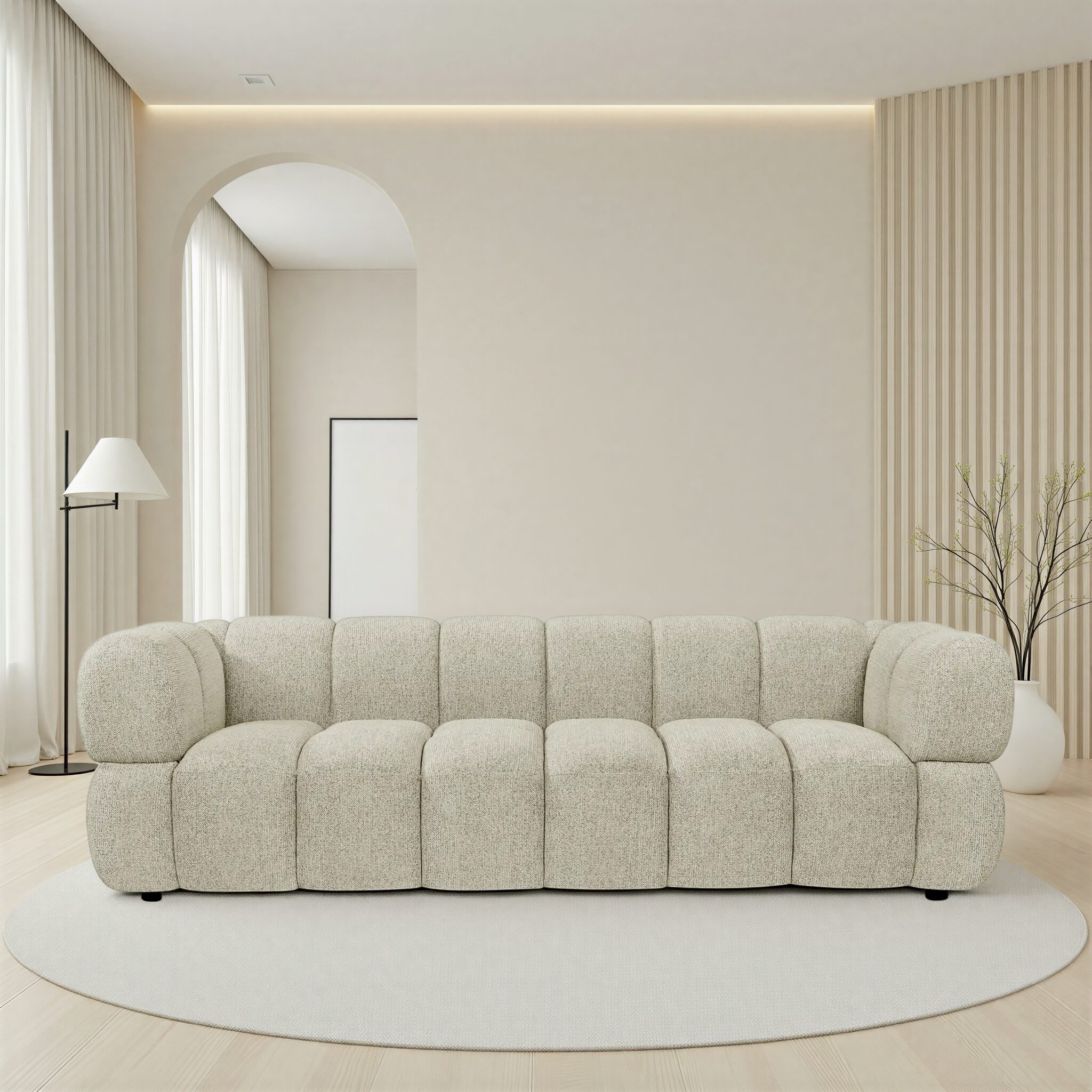 DRAMELLA Beige  3-seater Sofa