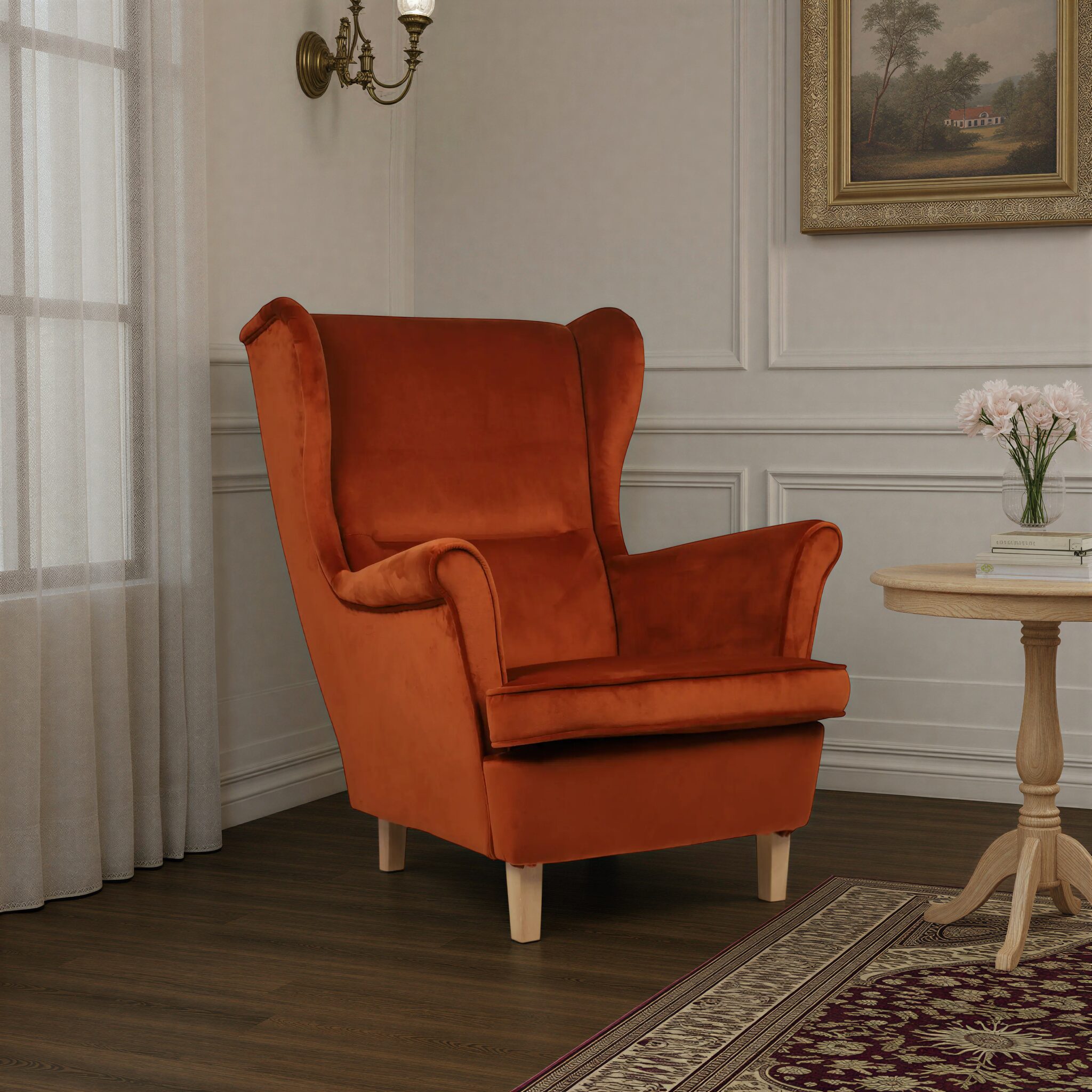 HOZPY Armchair in Dark Orange