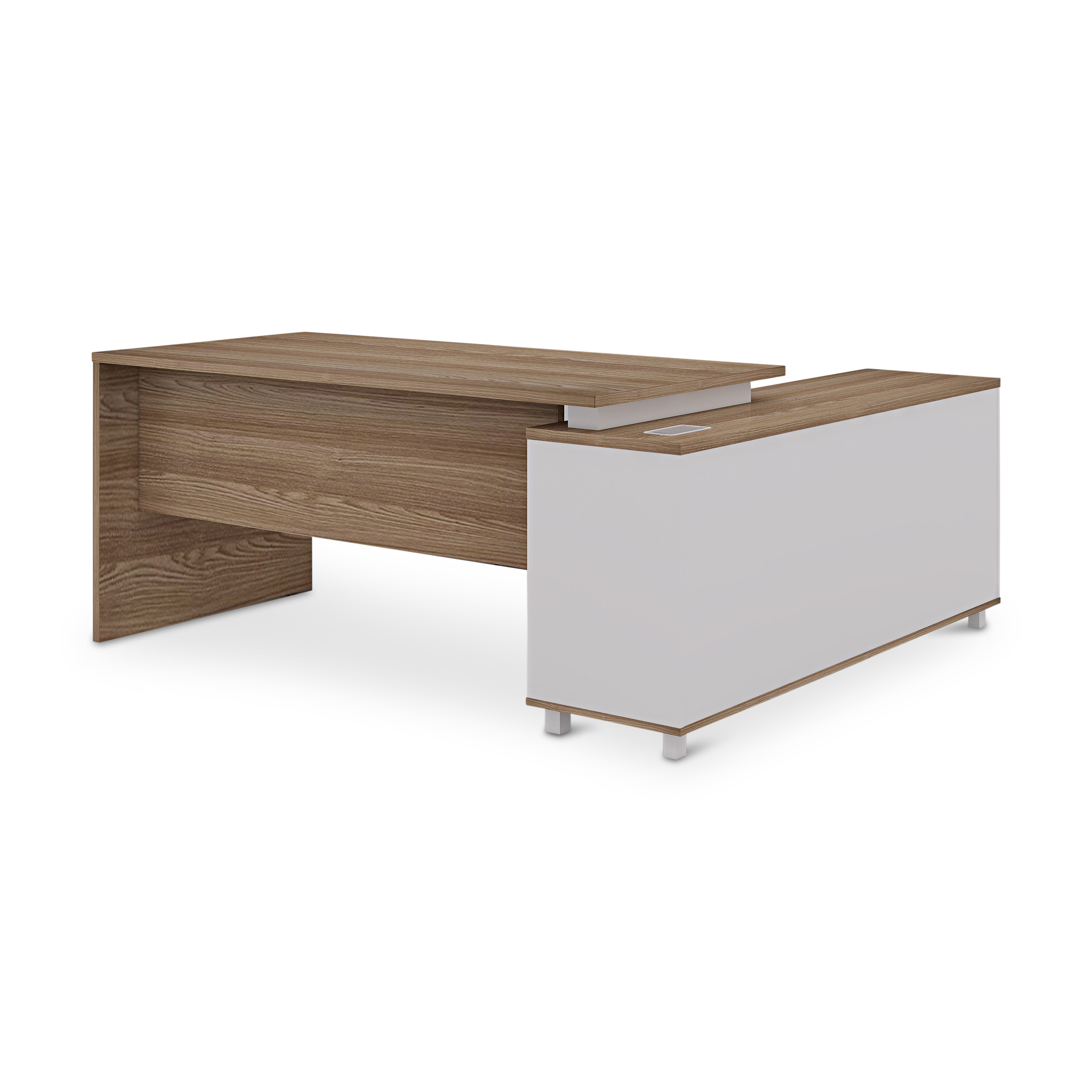 DOCKTOR Walnut White L Desk