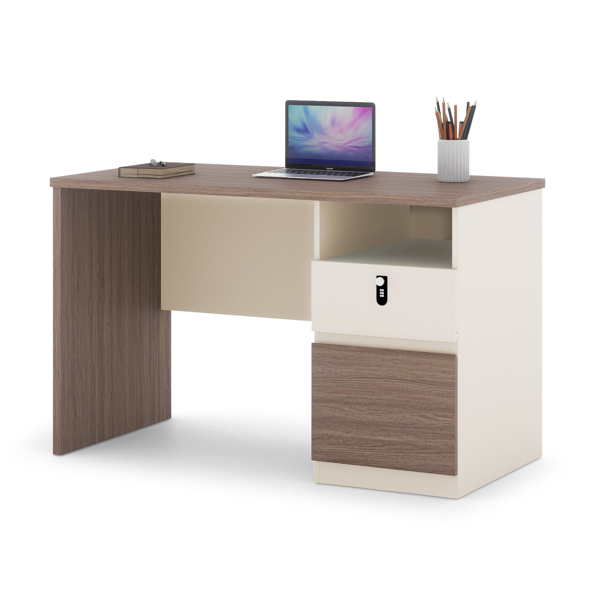 NATHOR White+Hudson Oak Desk