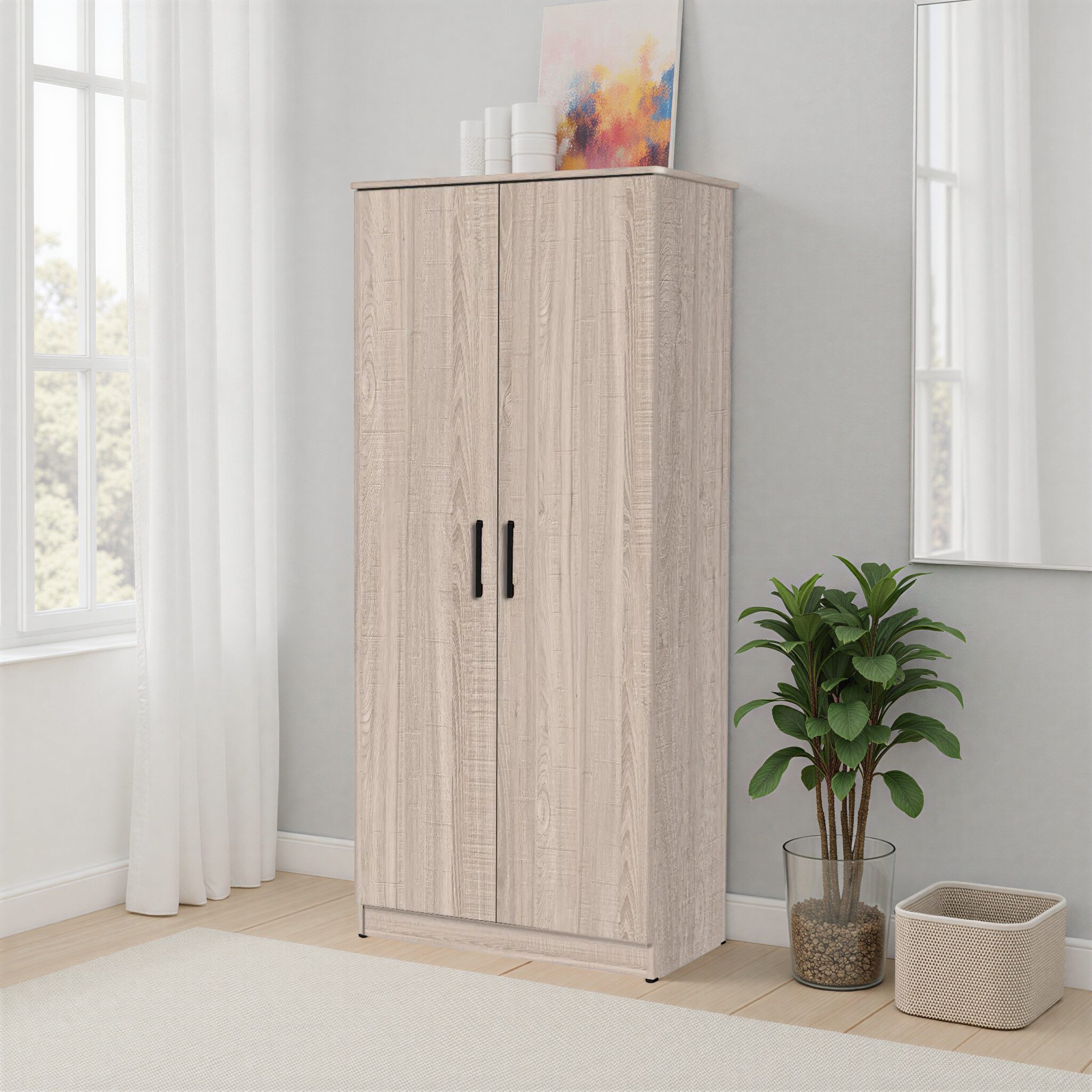 CECILIAN Dark Oak Wardrobe