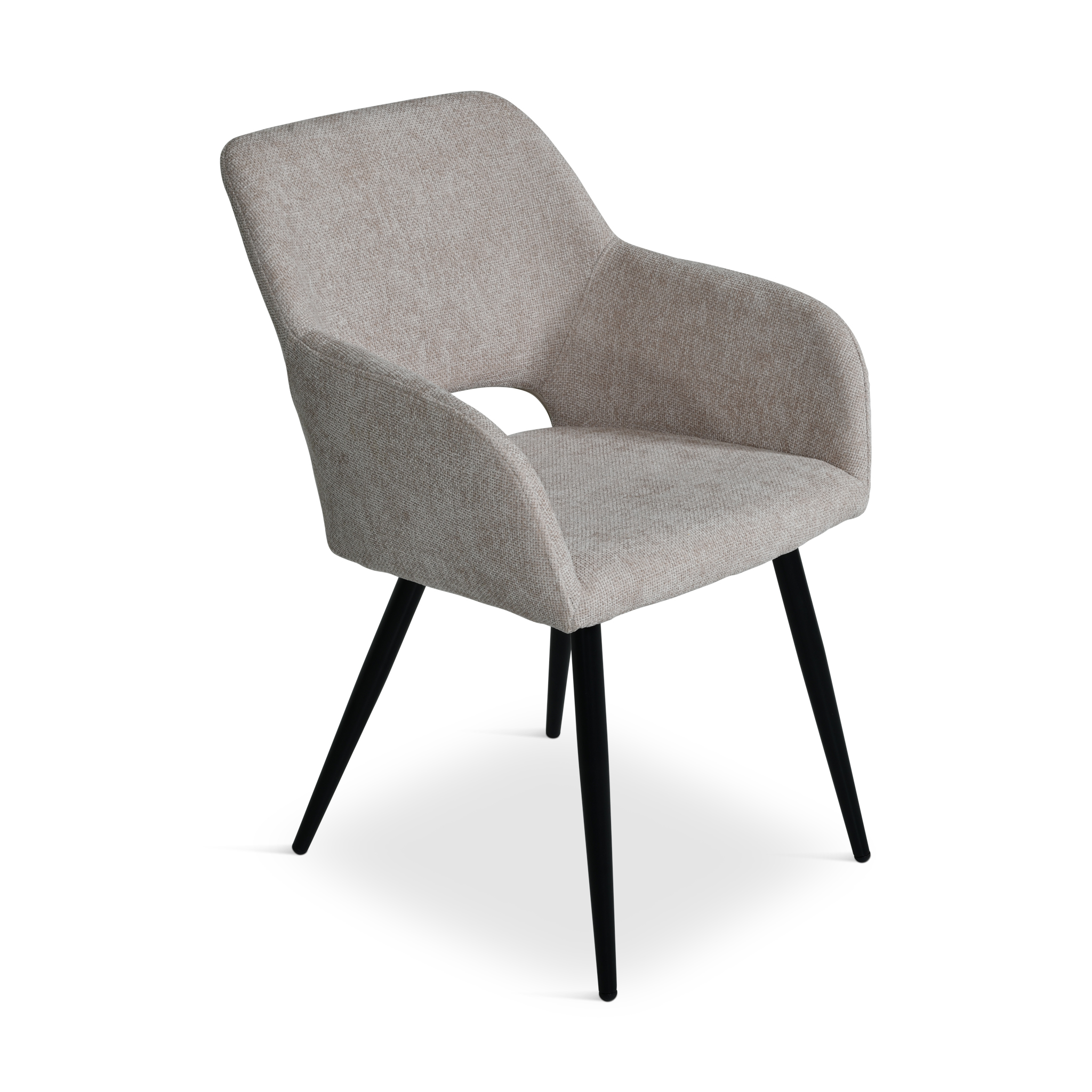 CHIP Beige Fabric Dining Chair