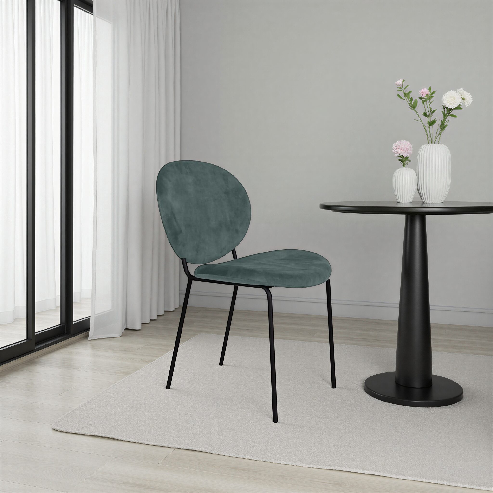 BEETLE Dining Chair Green Velvet