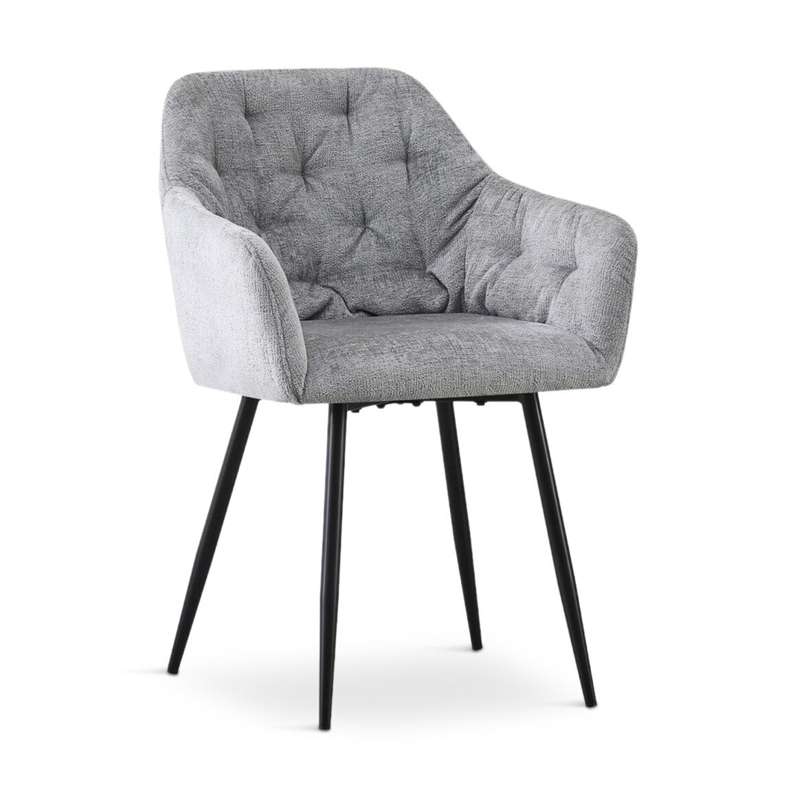 SAVVY Dining Chair Light Grey Fabric