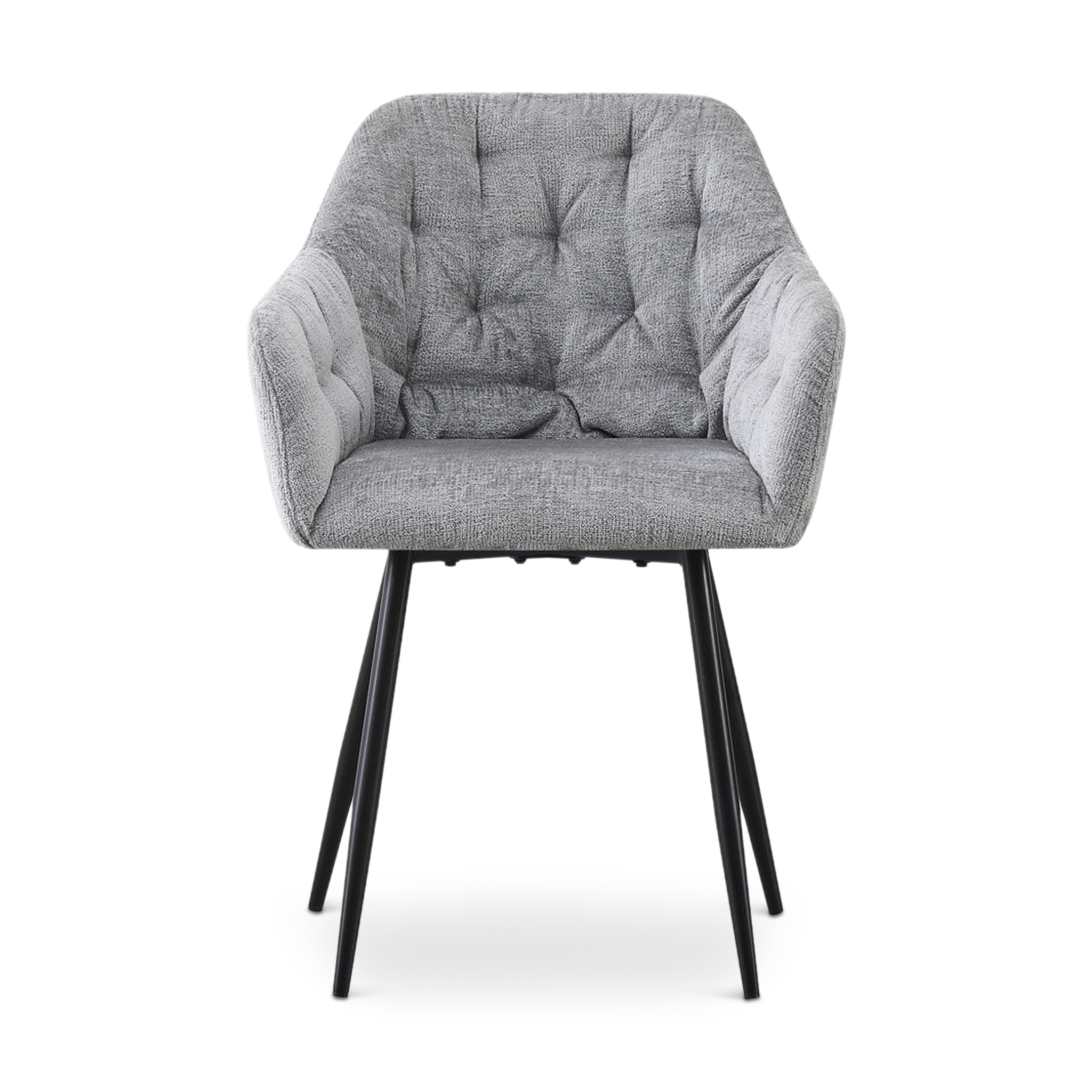 BAVORE Dining Chair Light Grey Fabric