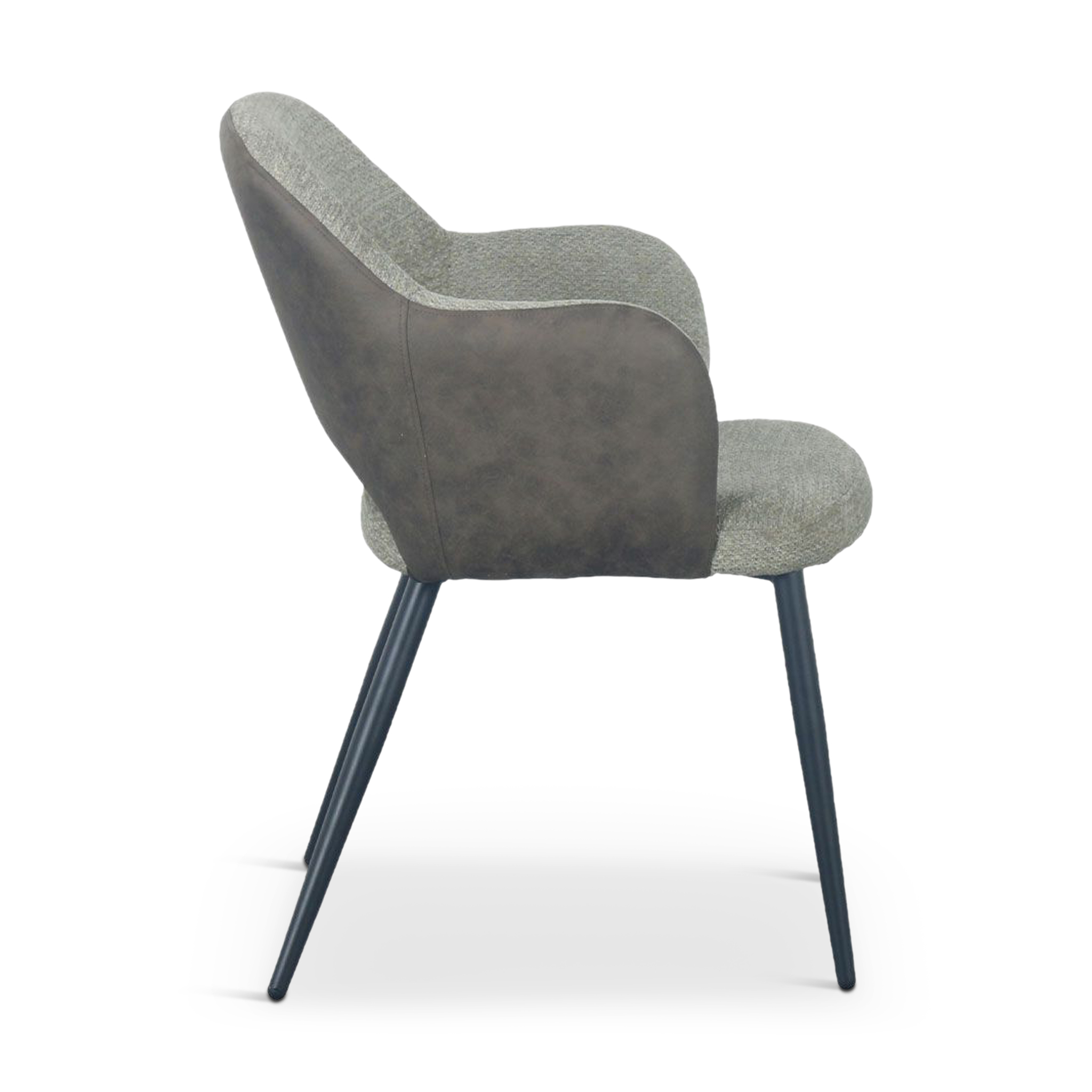 ASCOT Dining Chair Grey Fabric
