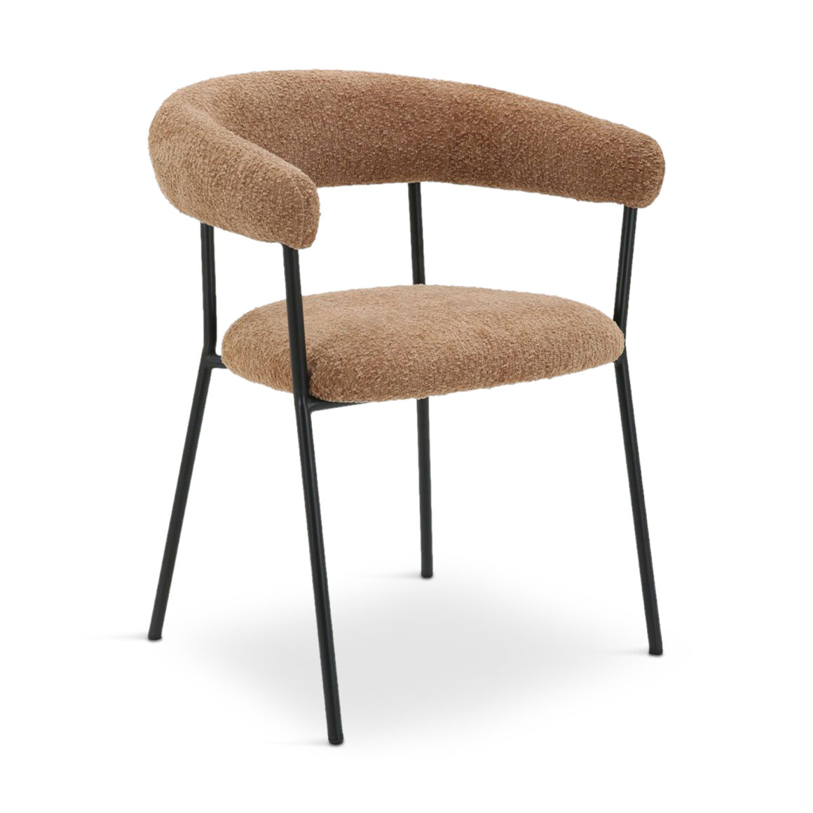 HUG Dining Chair Light Brown Fabric