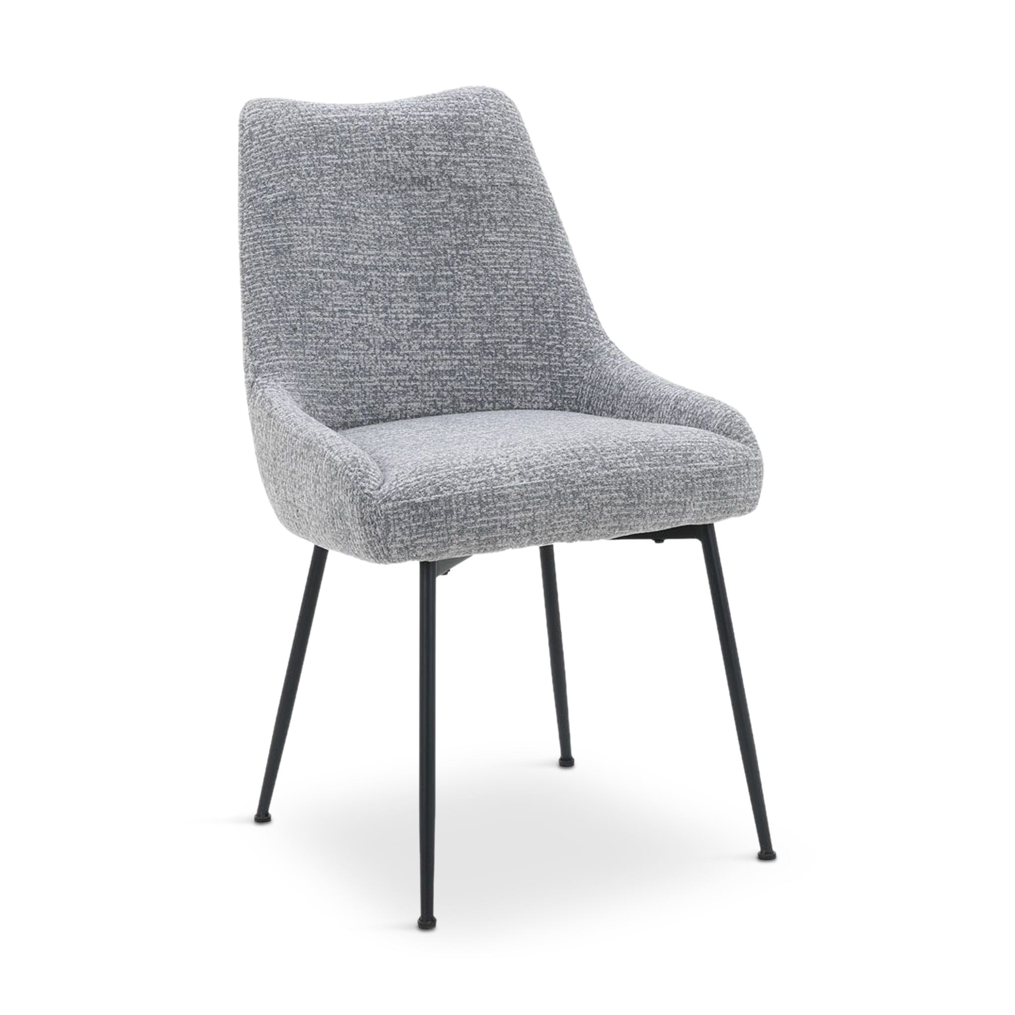 CRAVEZY Dining Chair Grey Fabric