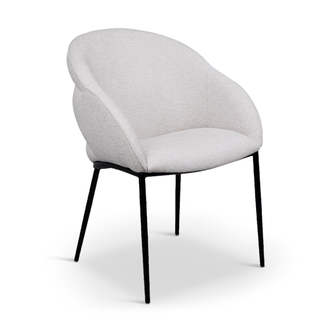 CARMEN Dining Chair Cream Fabric