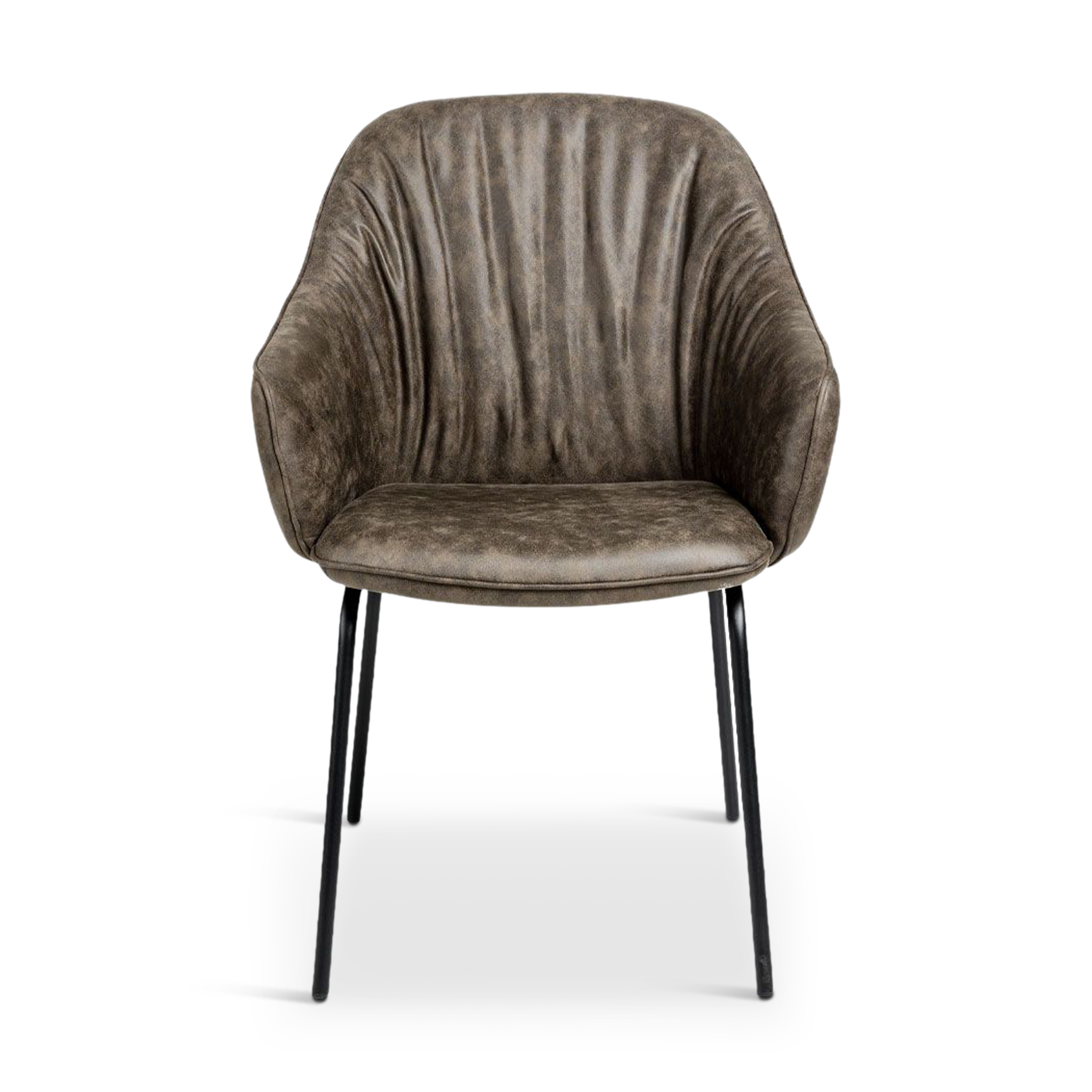 SNACKLET Dining Chair Brown PU