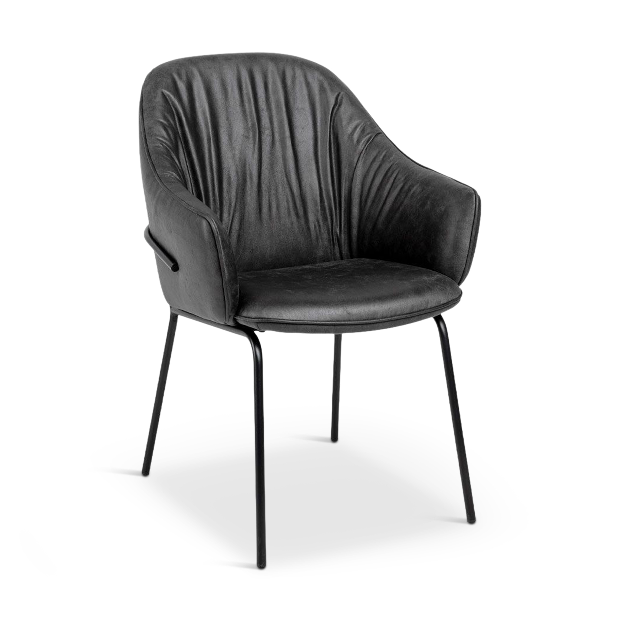 SNACKLET Dining Chair Dark Grey PU