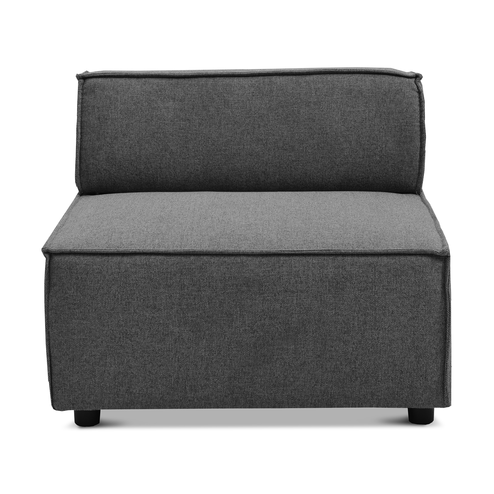 FORENCE Dark Grey Modular Armless Sofa Unit