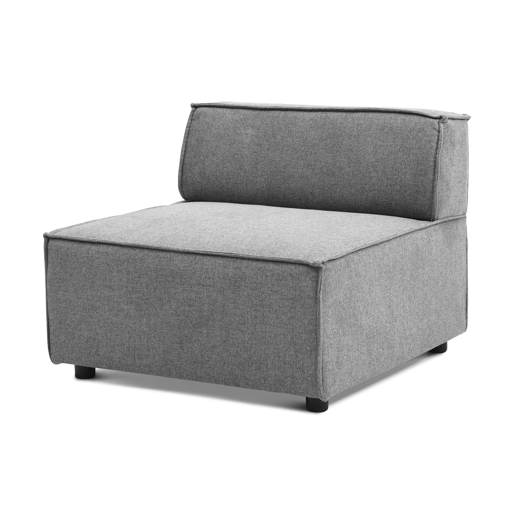 FORENCE Grey Modular Armless Sofa Unit