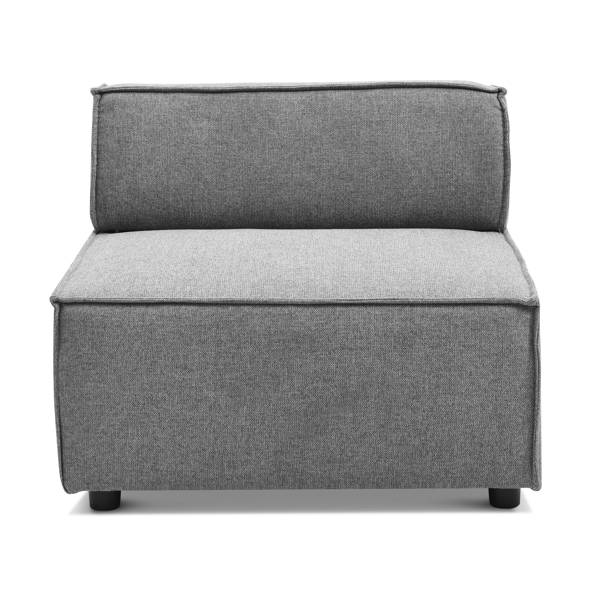 FORENCE Grey Modular Armless Sofa Unit