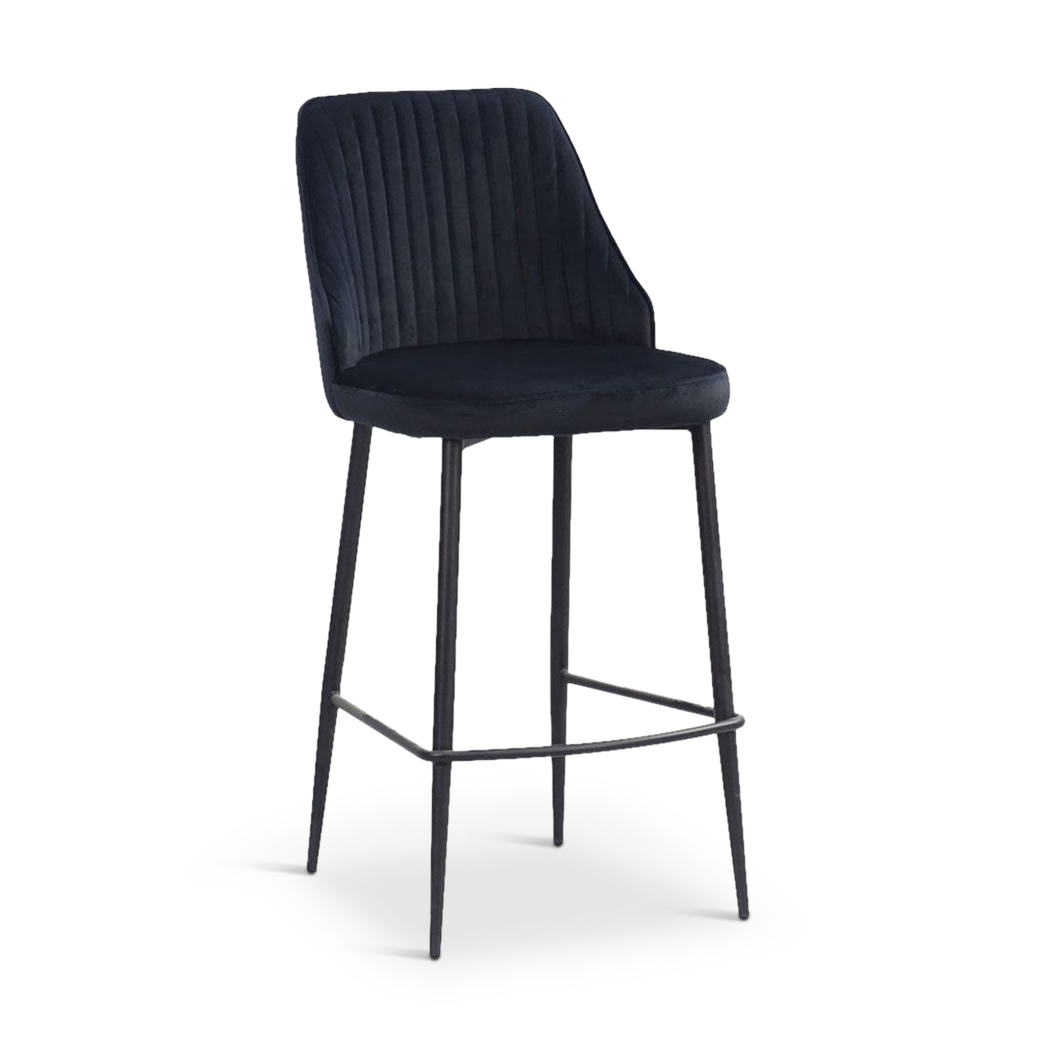 LIMUN Bar Stool Black Fabric