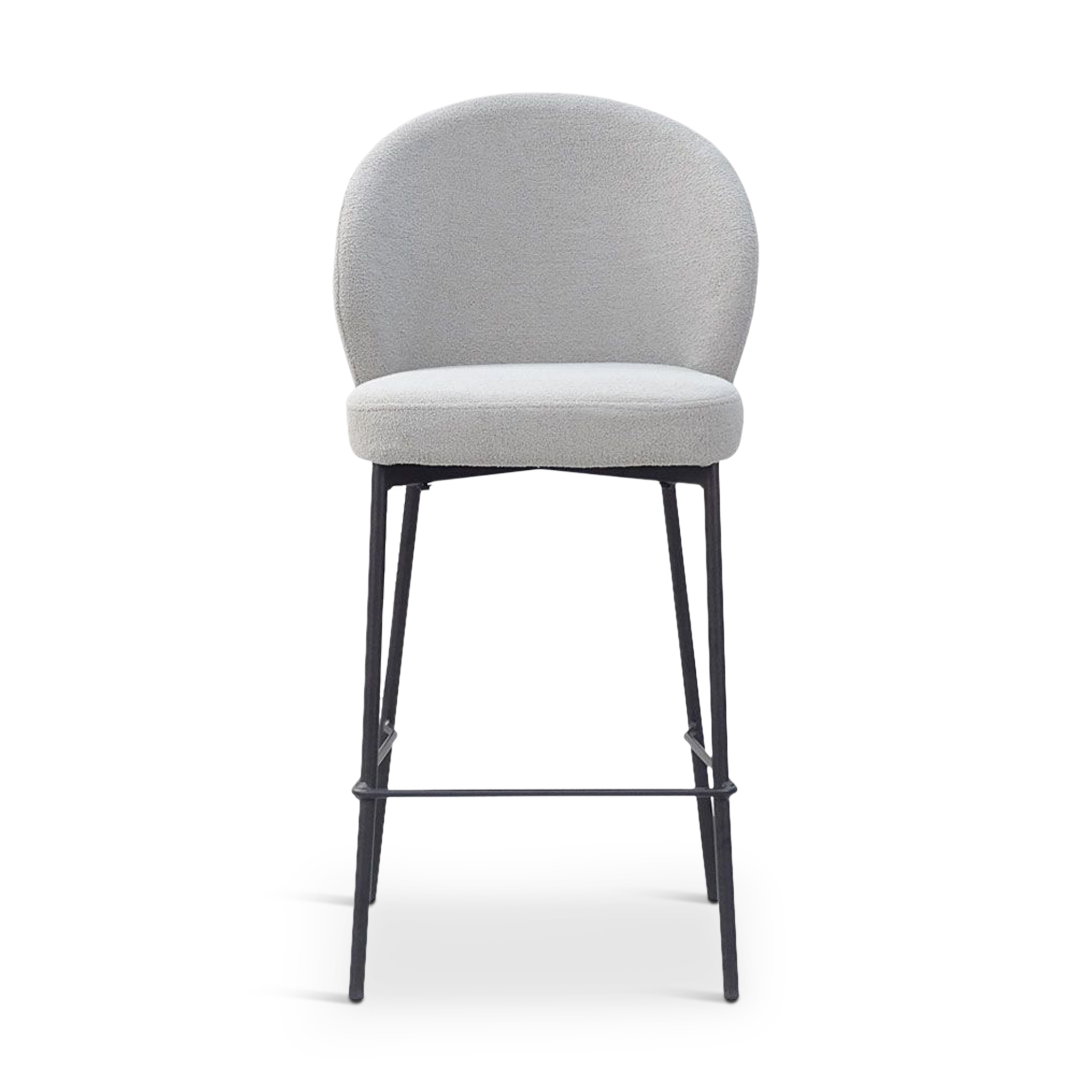 WIPPED Bar Stool Grey Fabric