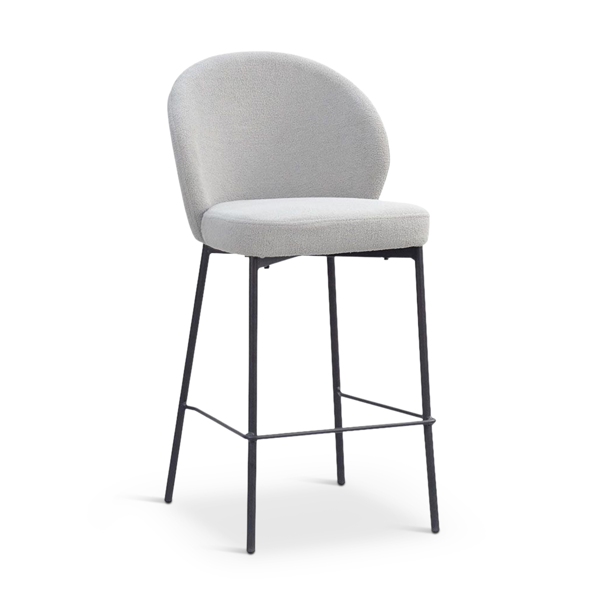 WIPPED Bar Stool Grey Fabric