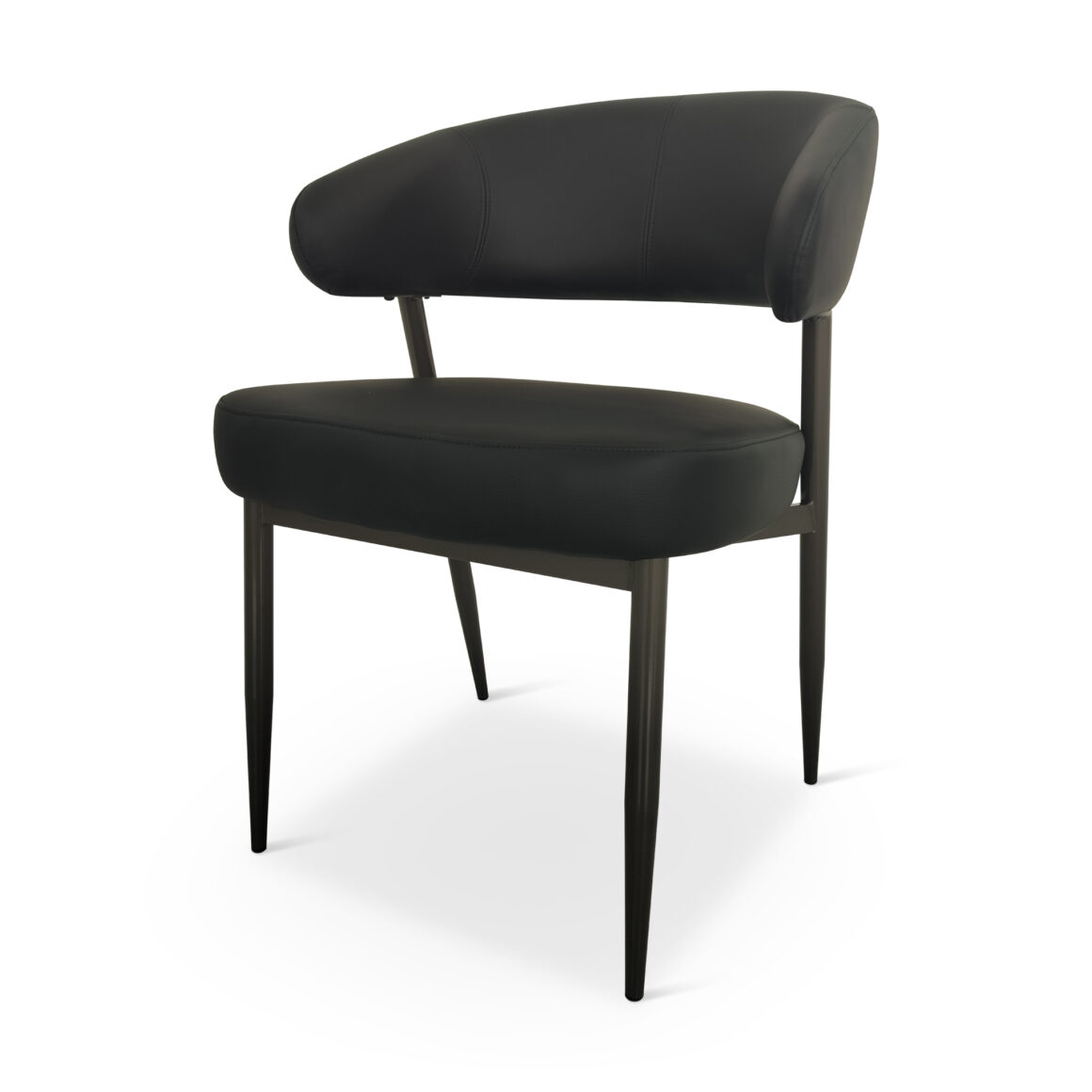 DANIS Black PU Dining Chair