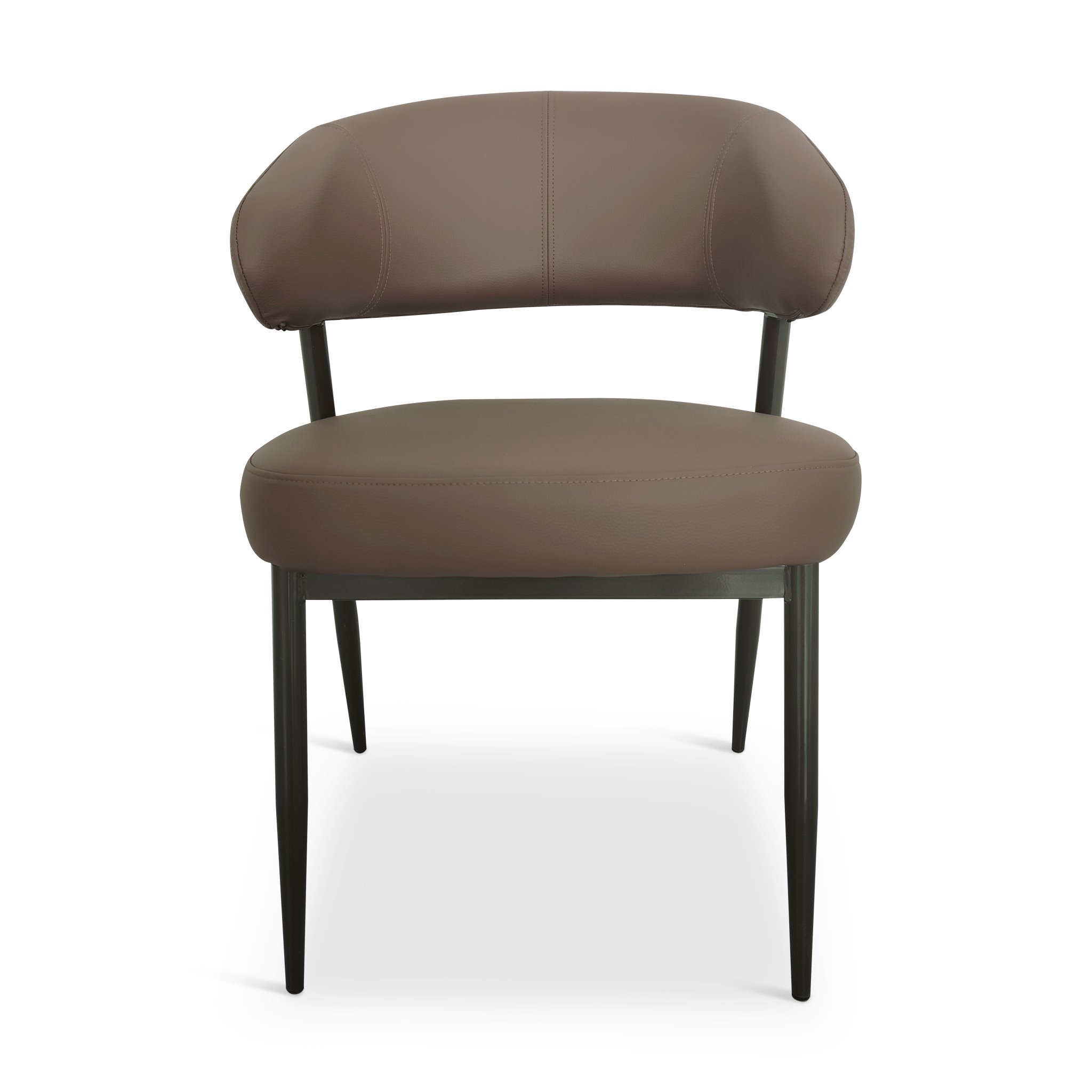 DANIS Brown Leather Dining Chair