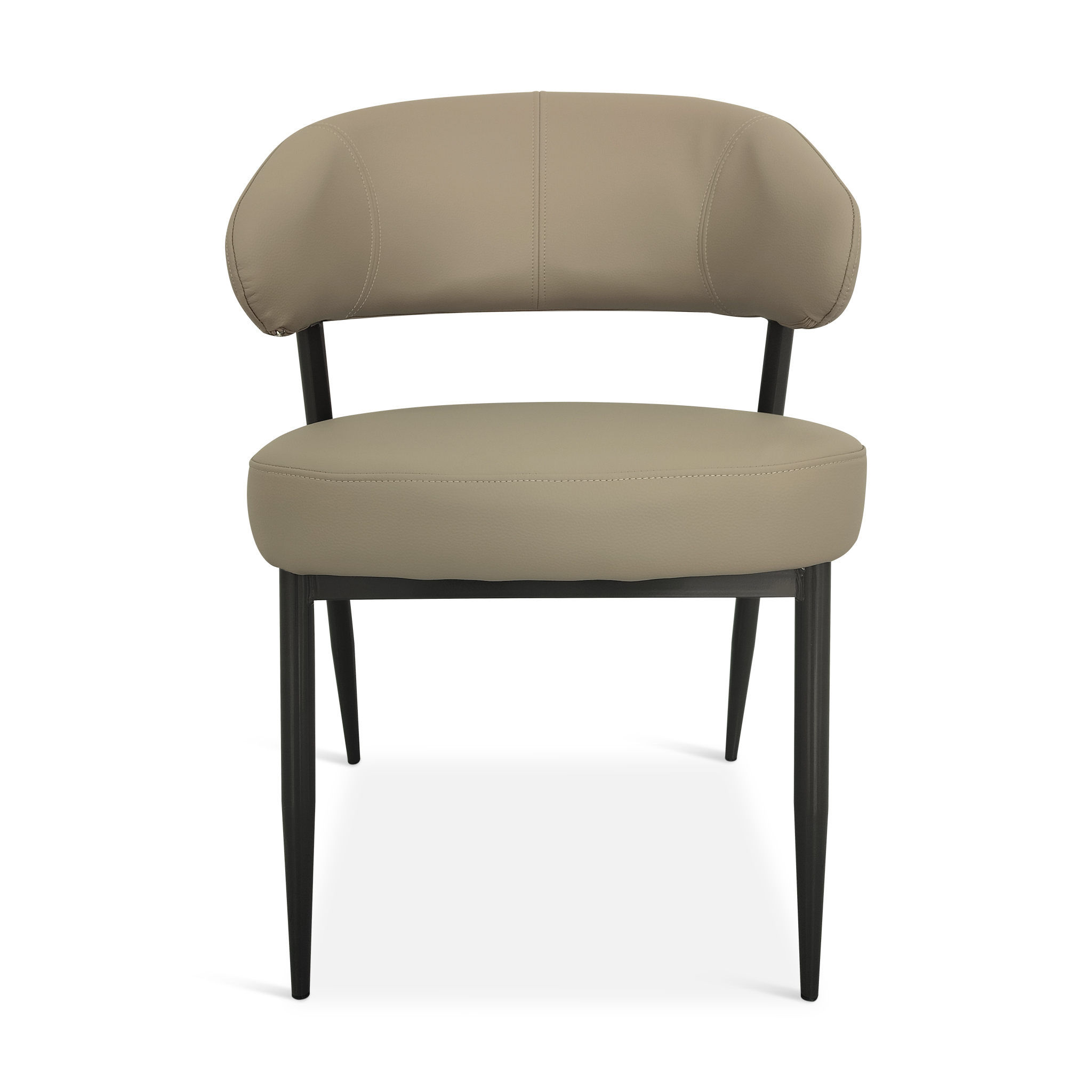 DANIS Beige Leather Dining Chair