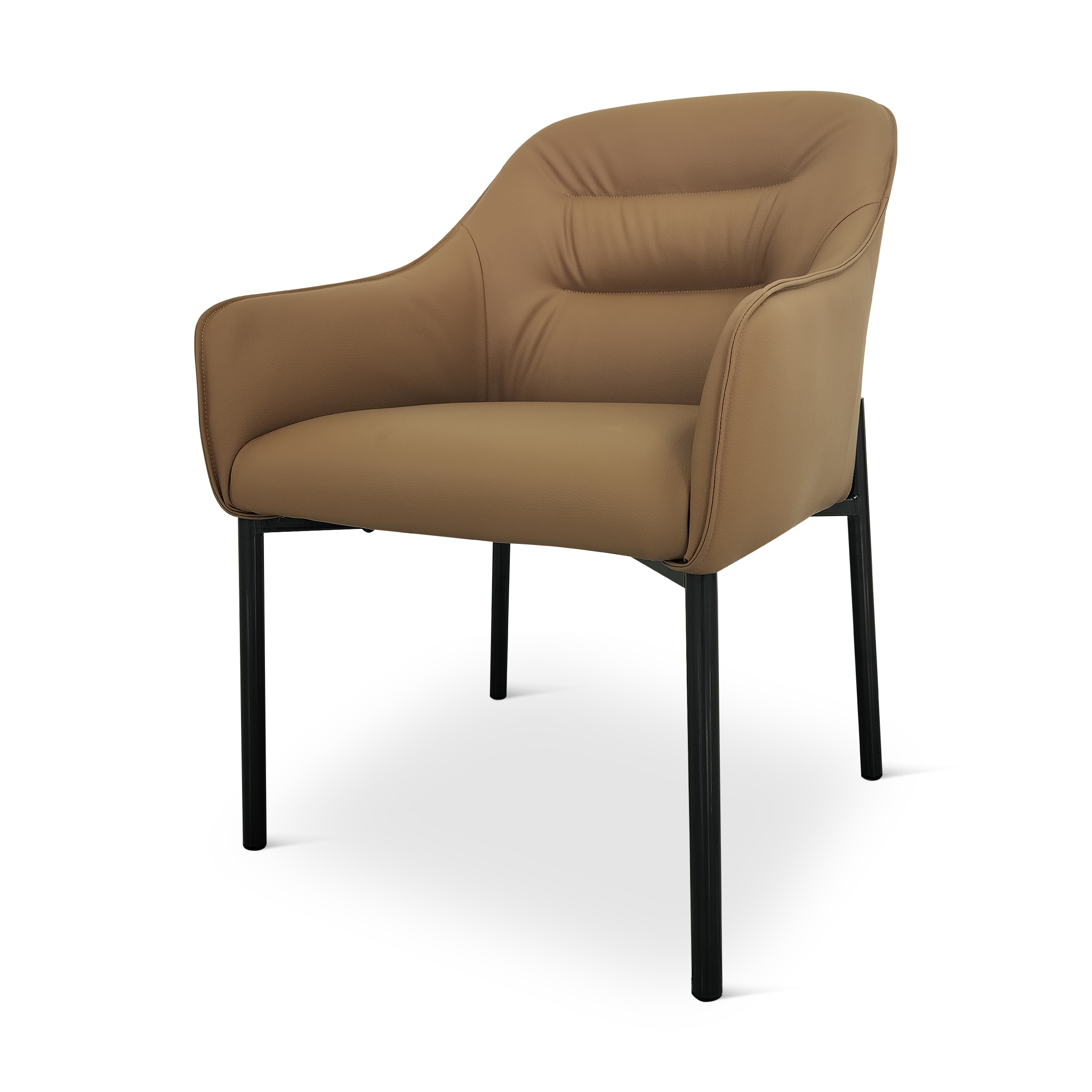 MICHEL Brown Fabric Dining Chair