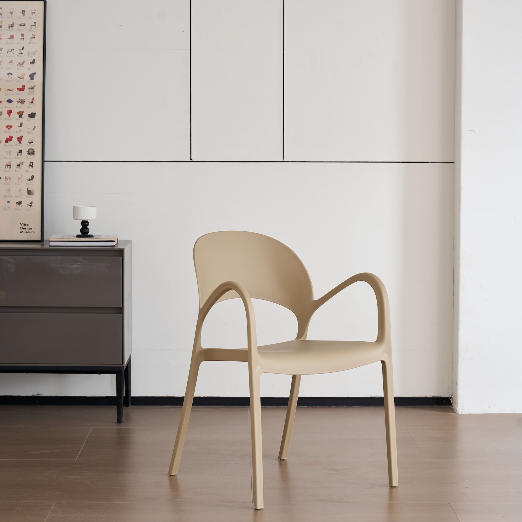 STARSIC Light Khaki UV Plastic Chair