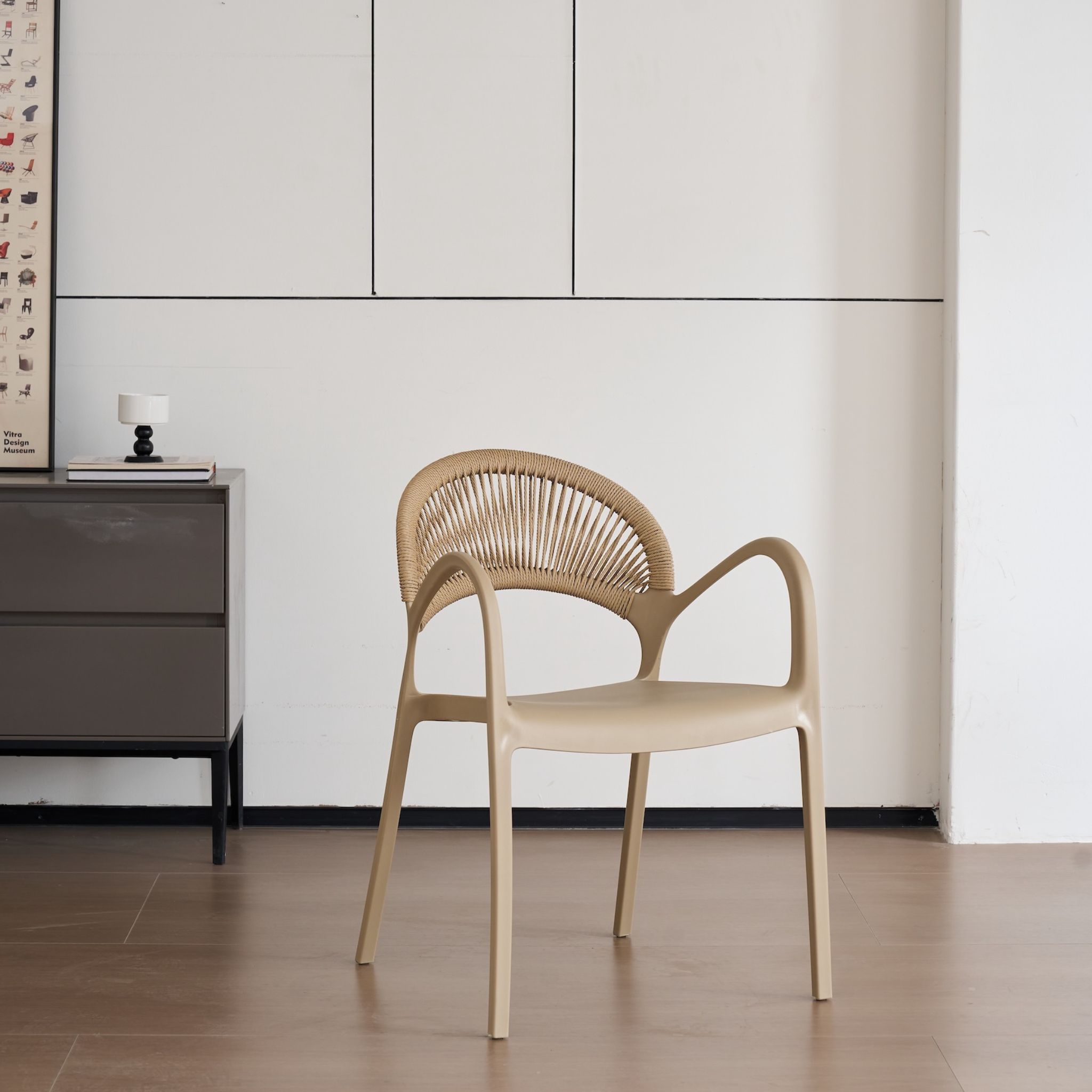 GLOREN Light Khaki UV Plastic Chair