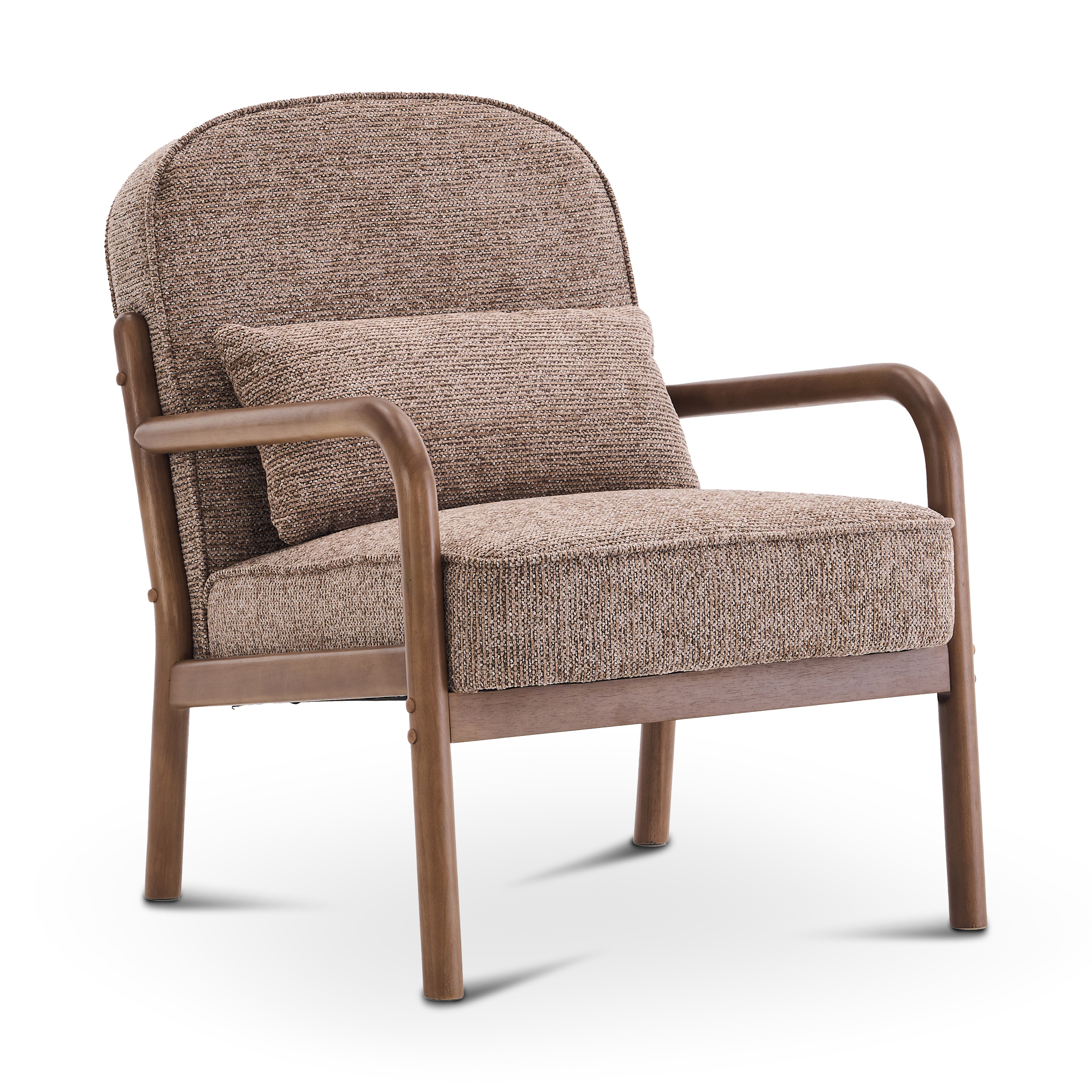 NARMI Brown Armchair Fabric