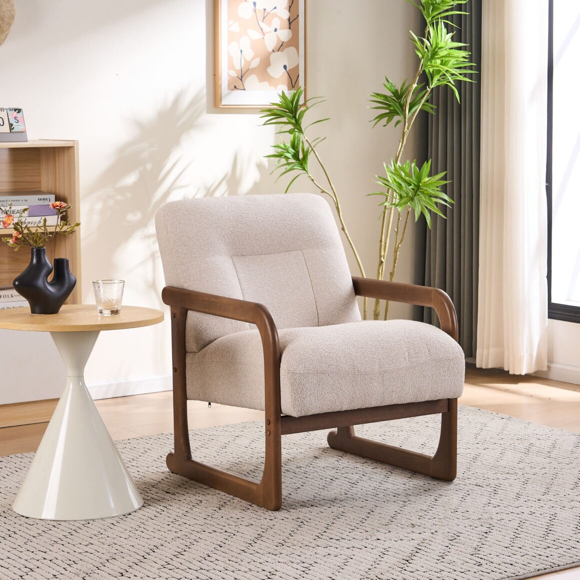 CENSORY Beige Armchair Fabric