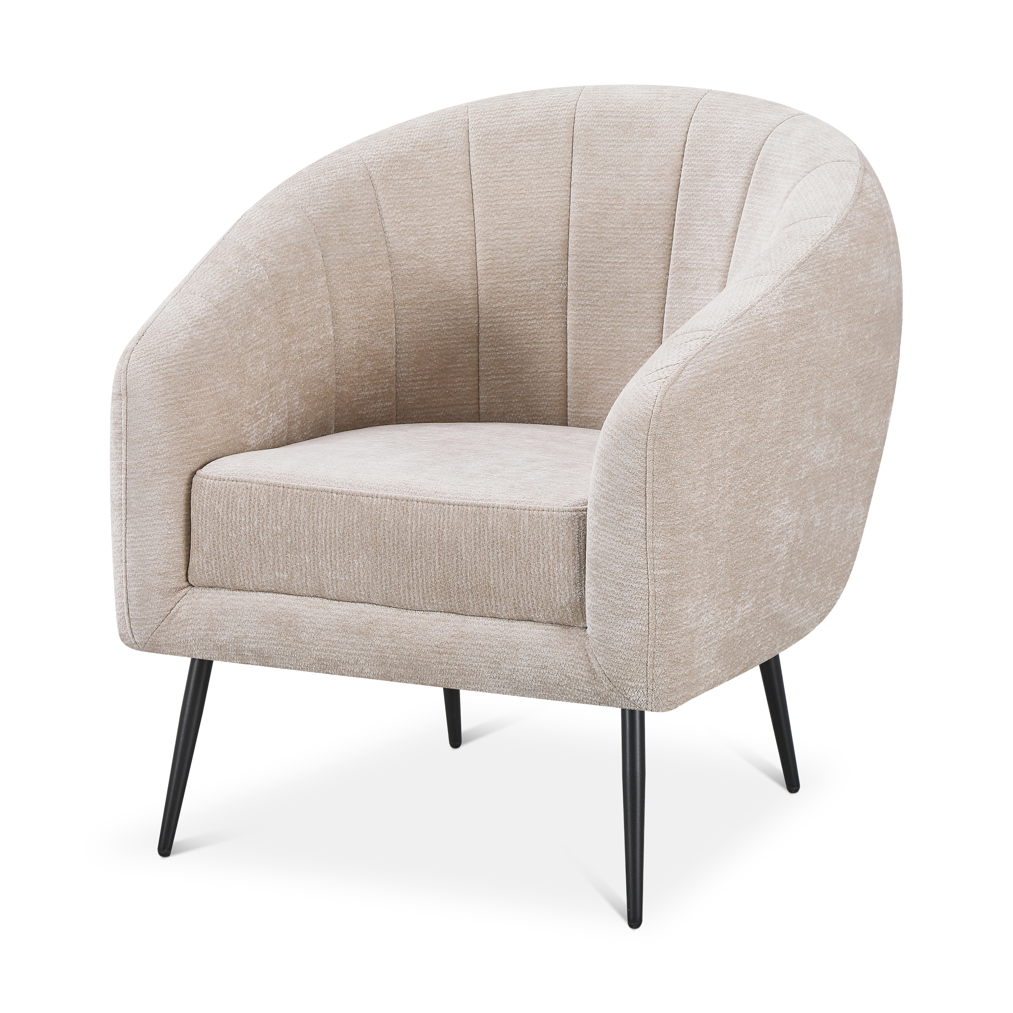 ATENA Beige Armchair Fabric