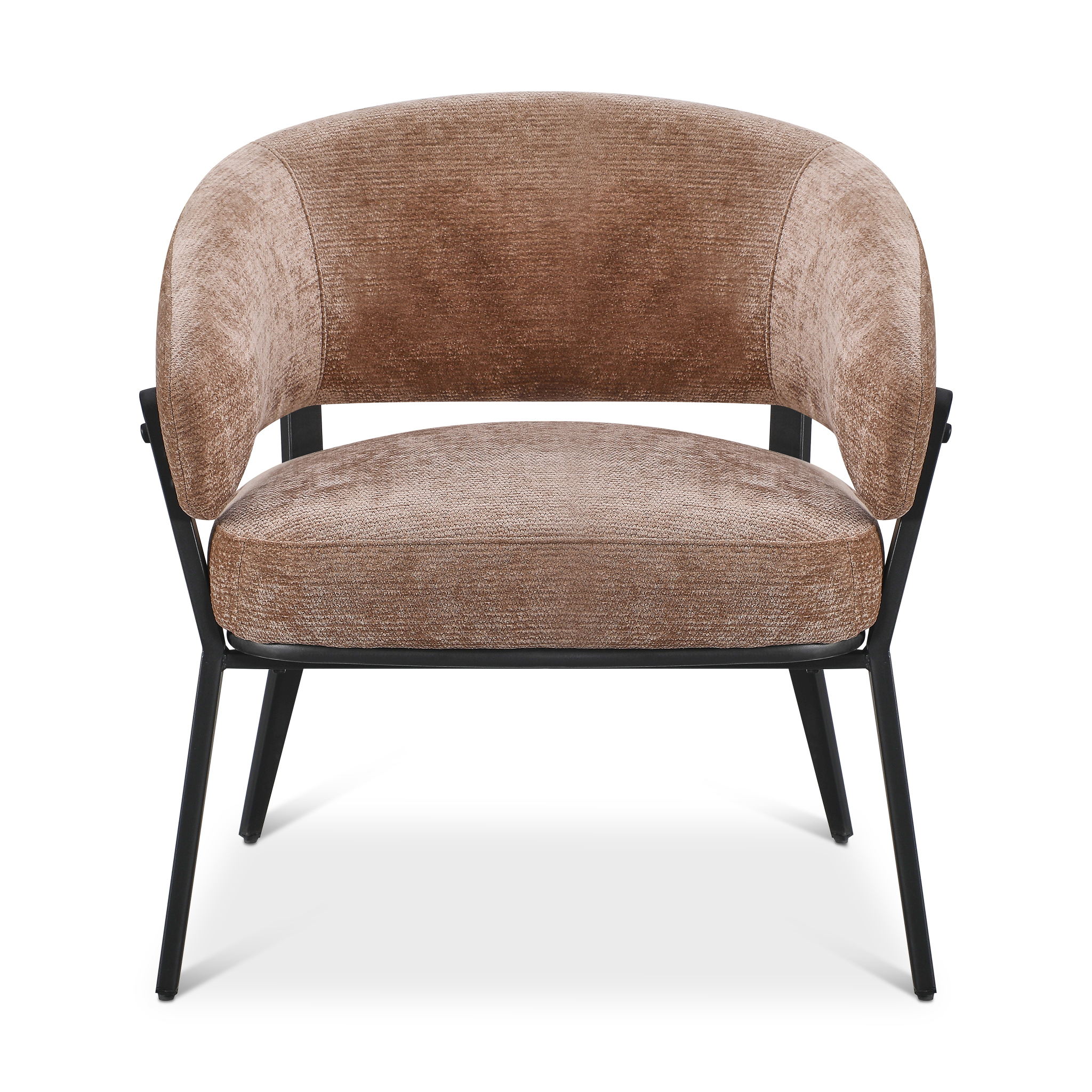 WENDY Brown Armchair Fabric