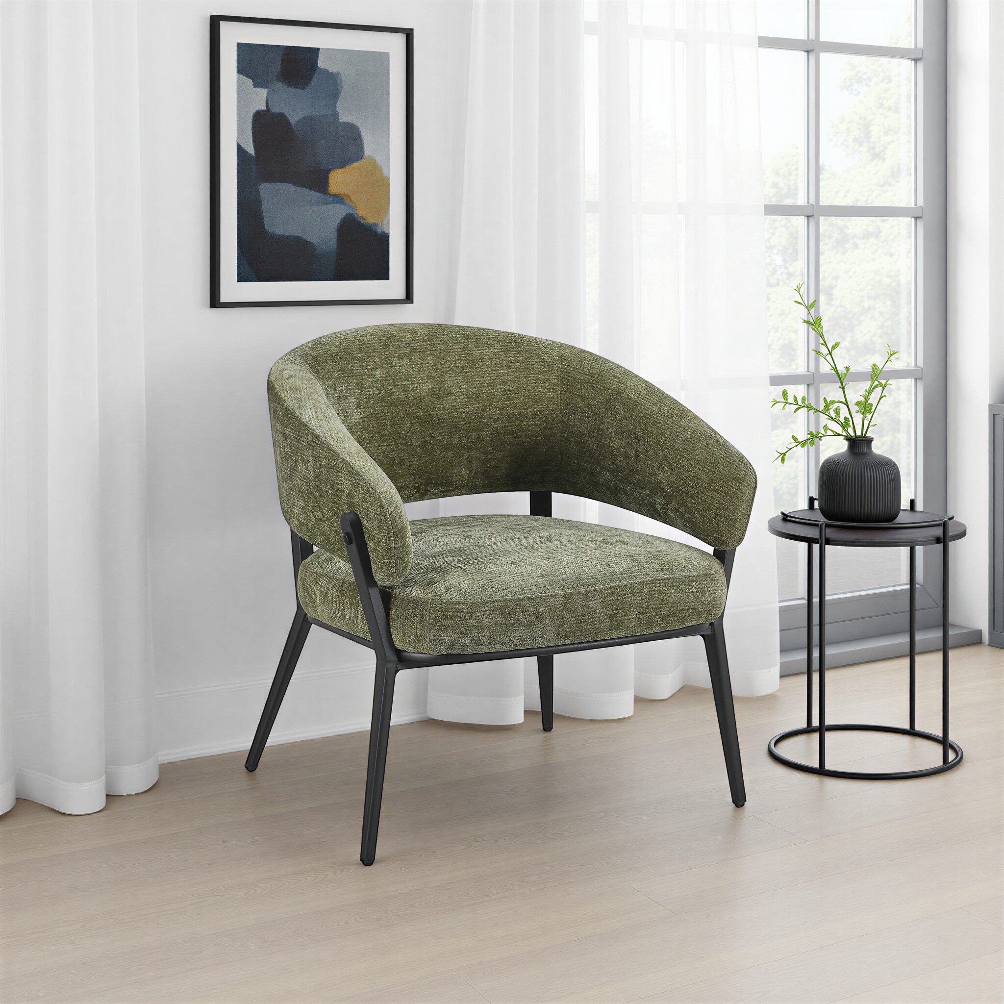Wendy Green Fabric Armchair