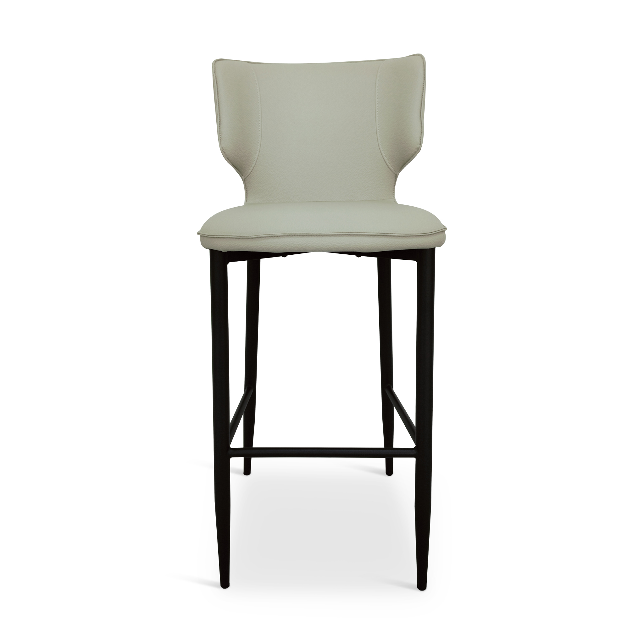 STOOLSIE Beige Fabric Bar Stool