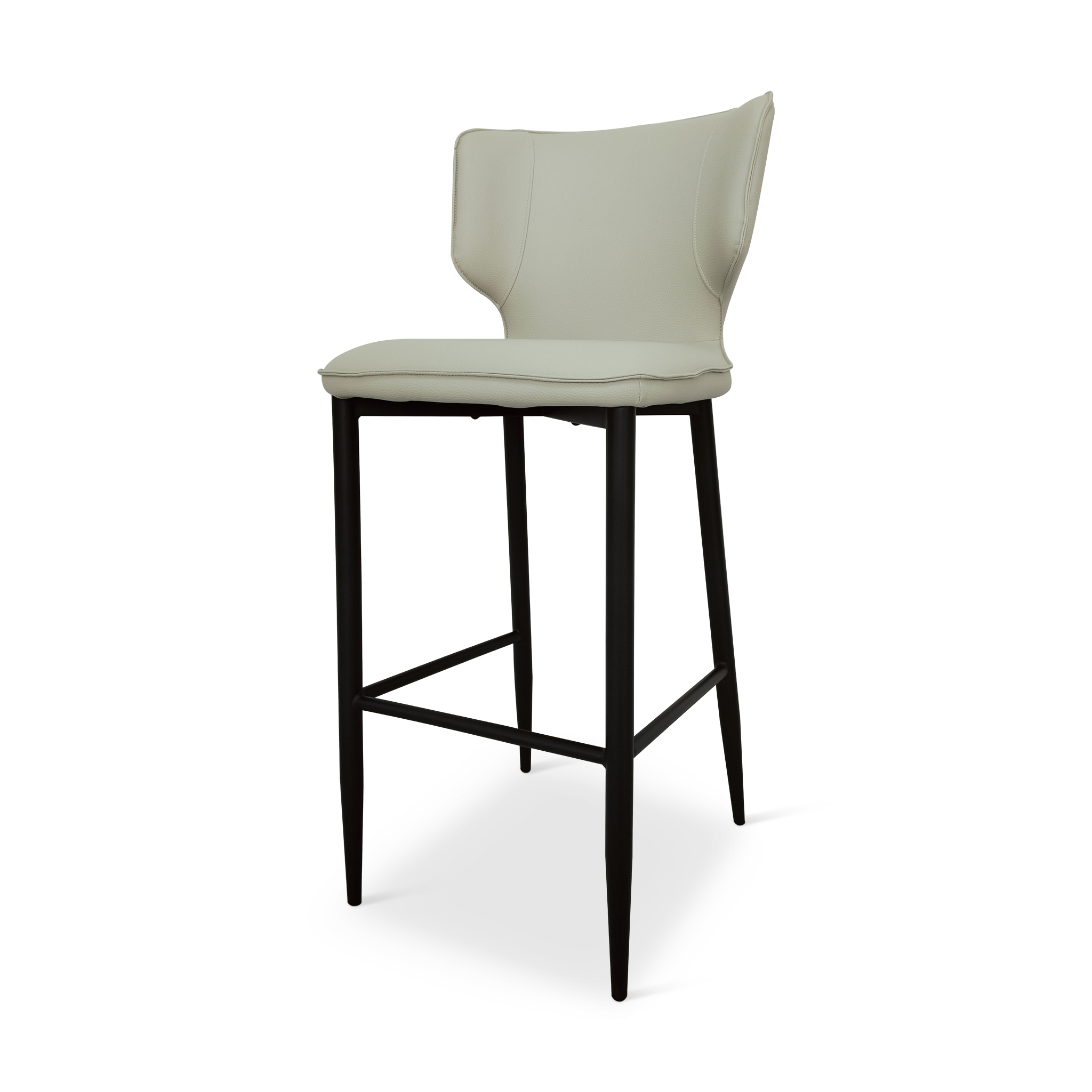 STOOLSIE Beige Fabric Bar Stool