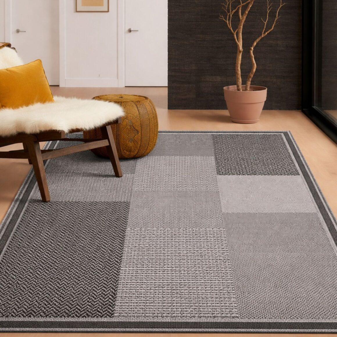 COUNTRY CARPET 200X285 4526DM BLACK