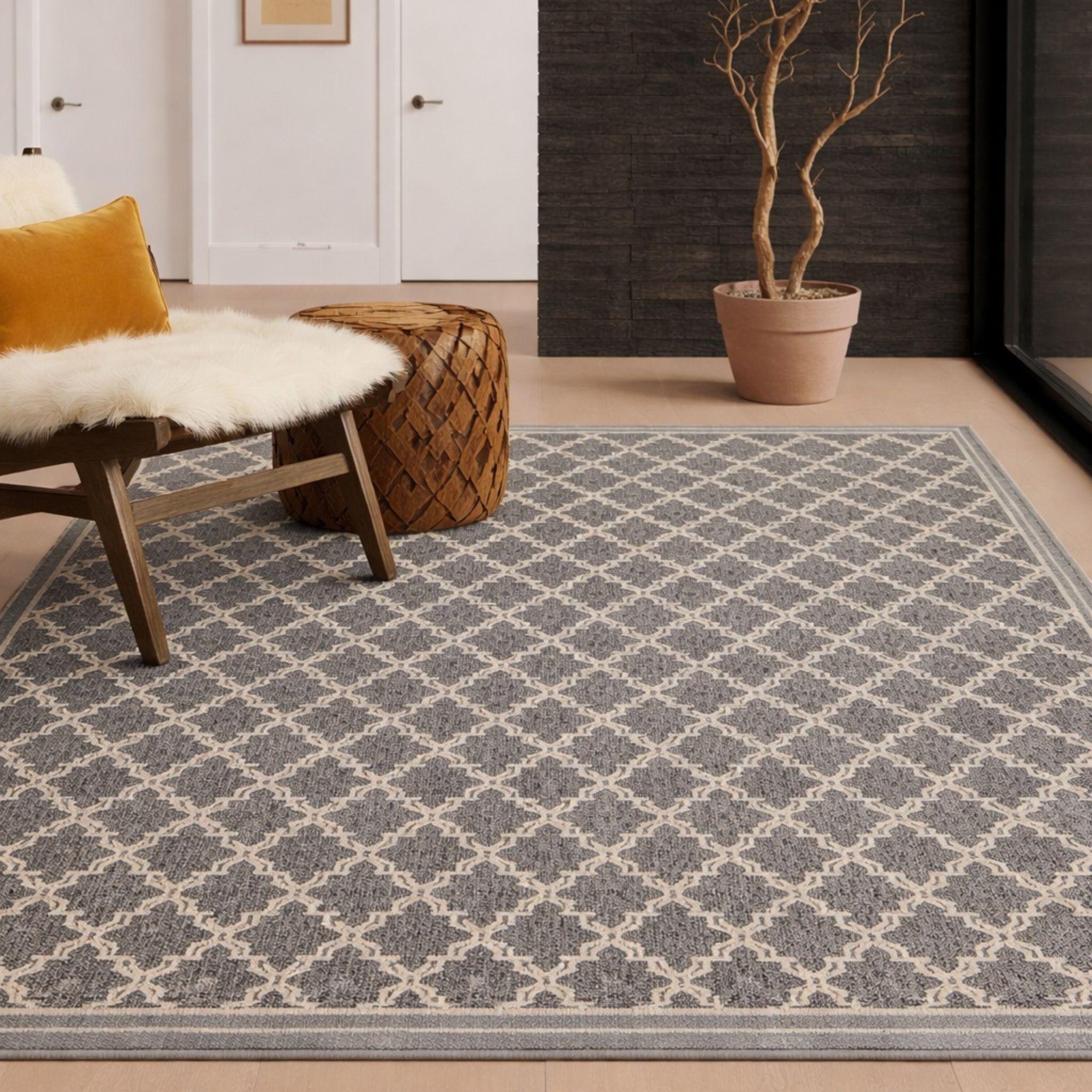 COUNTRY CARPET 240X340 9992G GREY
