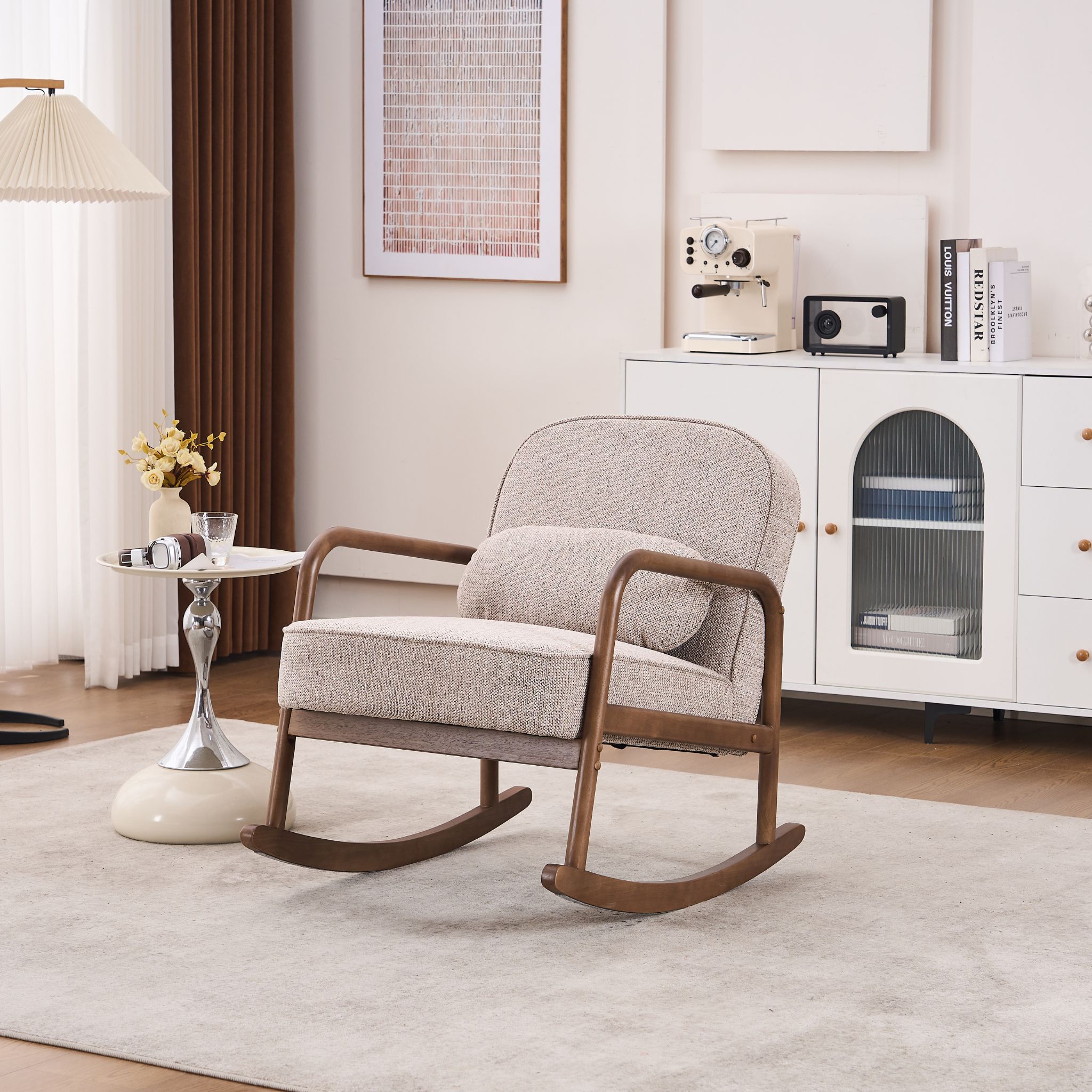 ASTRELL Taupe Armchair Fabric