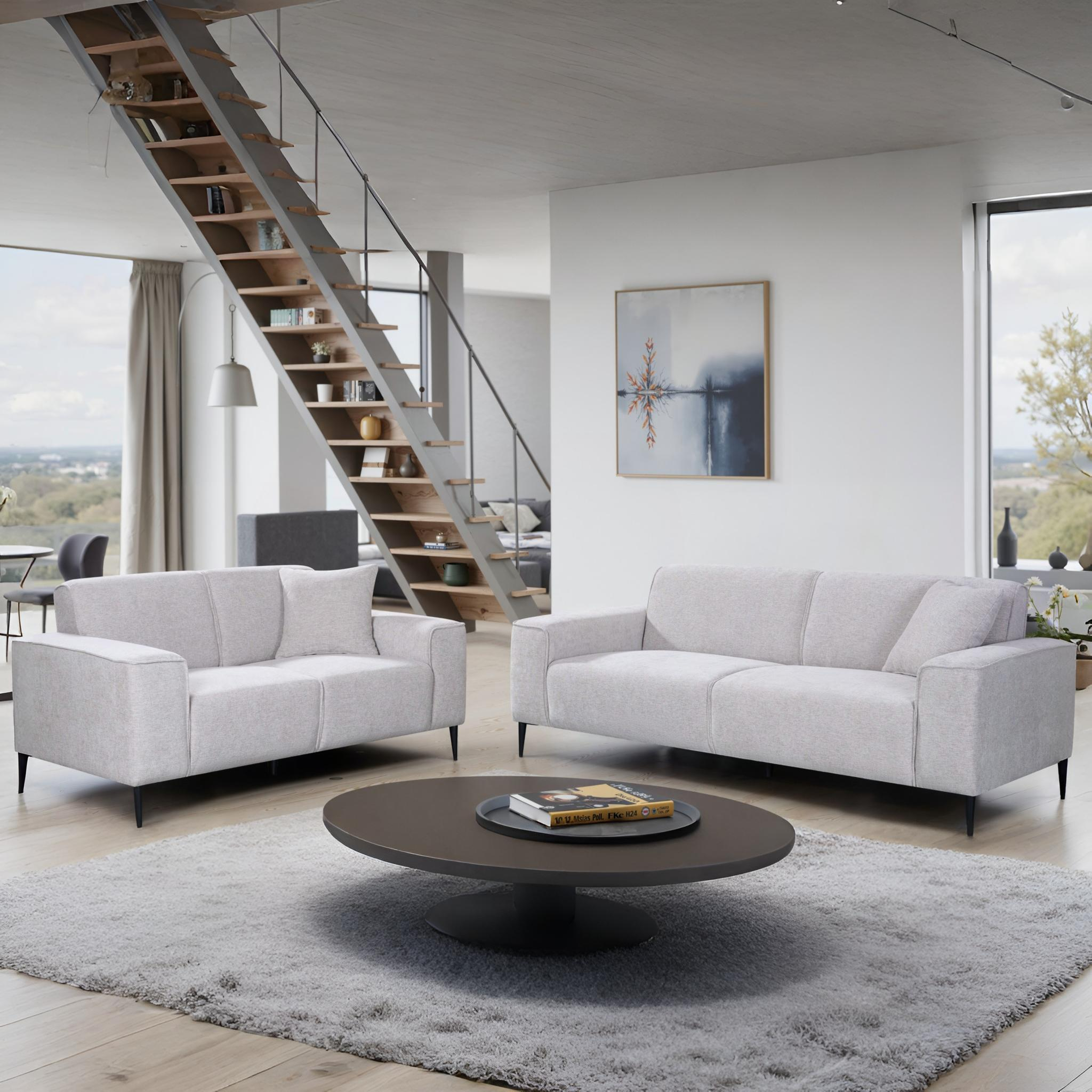 WOOFER Sofa Set Light Grey