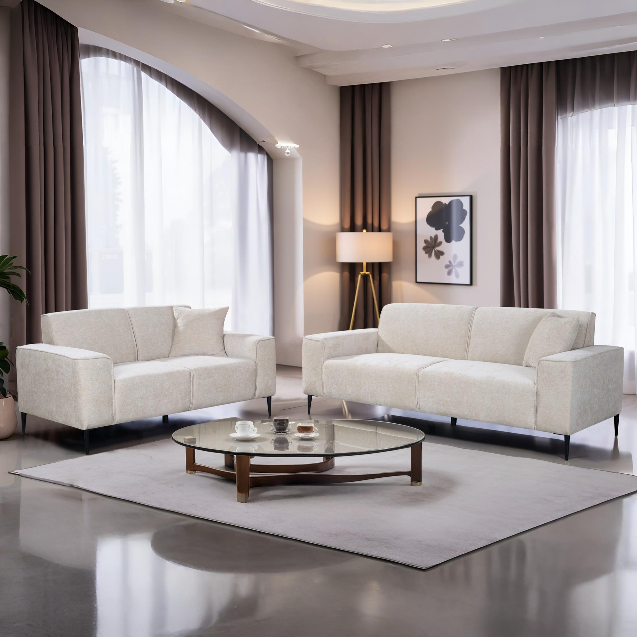 WOOFER Sofa Set Beige