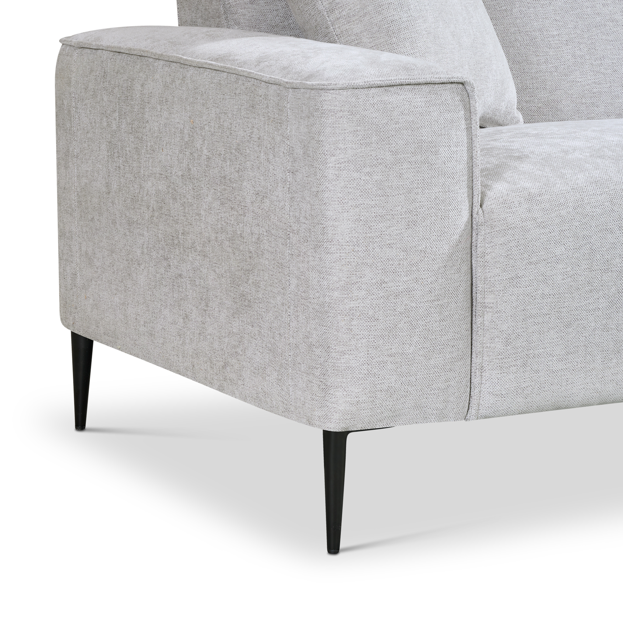 Woofer Light Grey Beige Corner Sofa