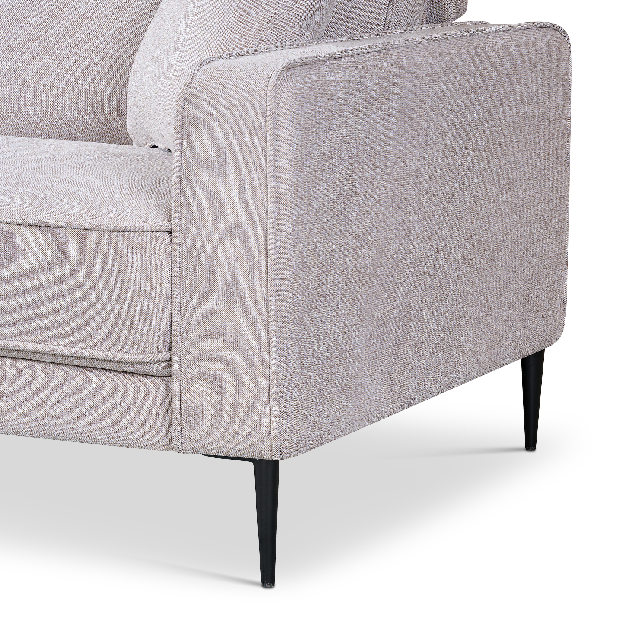 MAJESTIC Beige Fabric Corner Sofa