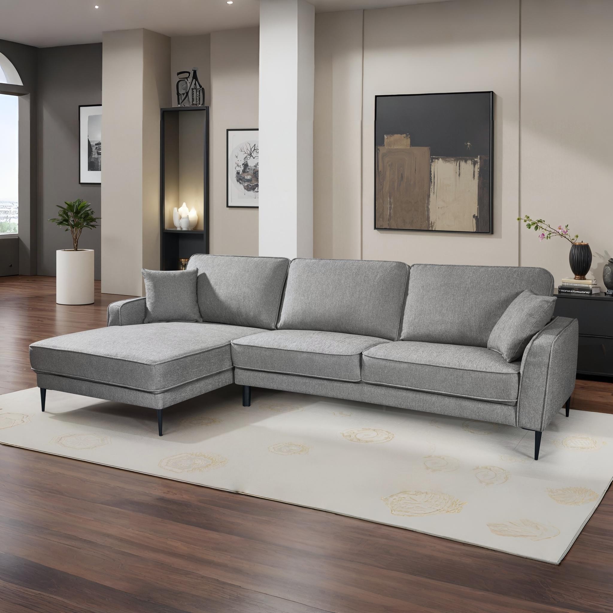 MAJESTIC Dark Grey Corner Sofa