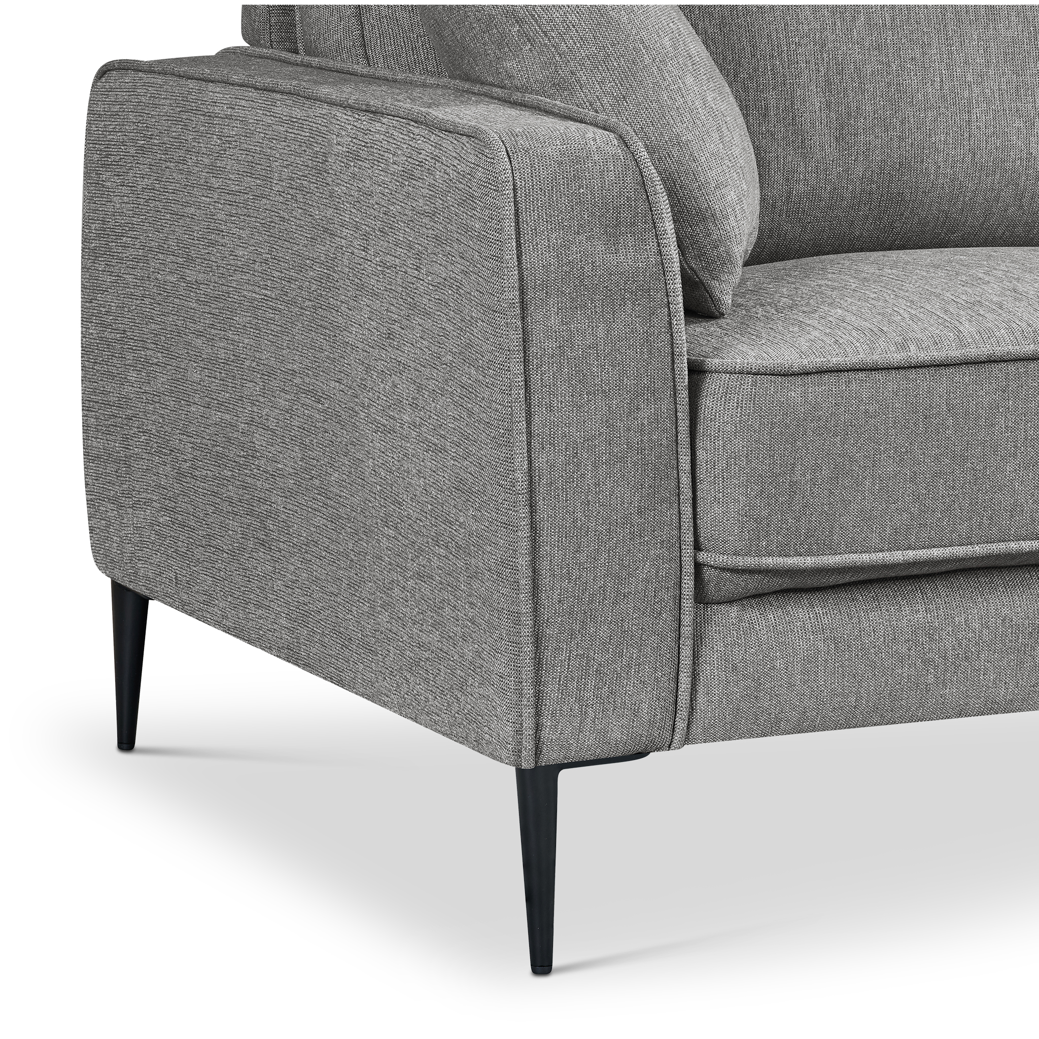 Majestic Dark Grey Fabric Corner Sofa