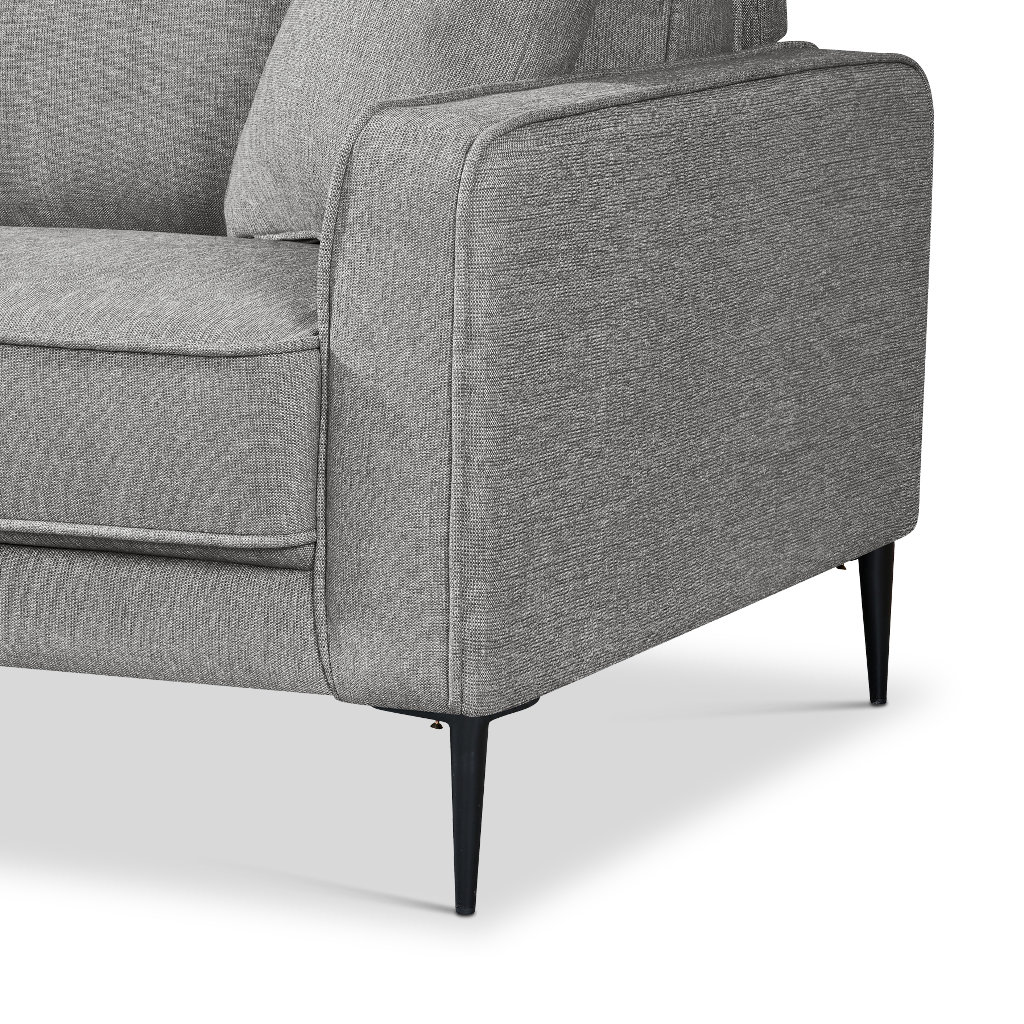 CRADLEZ Dark Grey Fabric Sofa Set