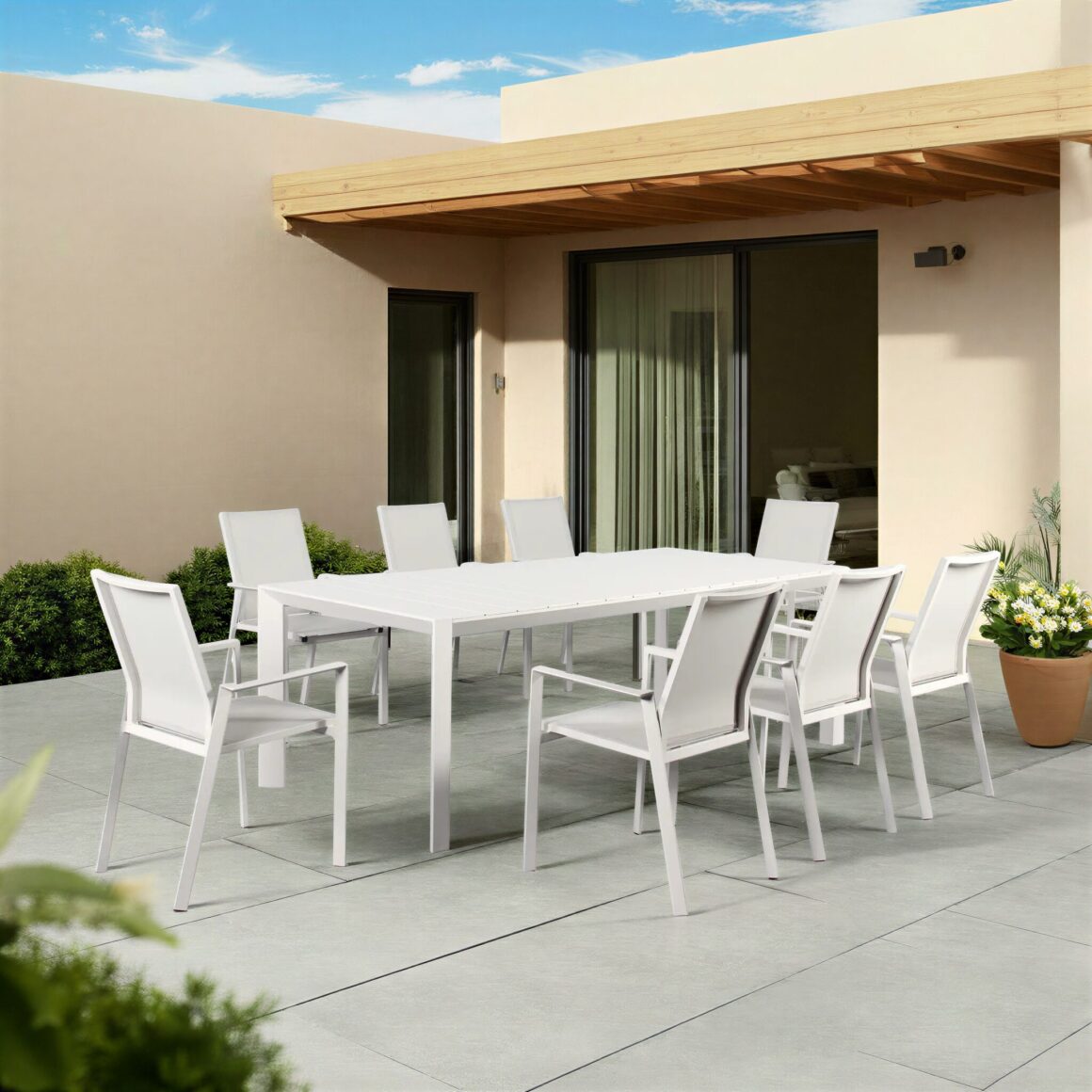 BELLEVUE Aluminium Outdoor Dining Set