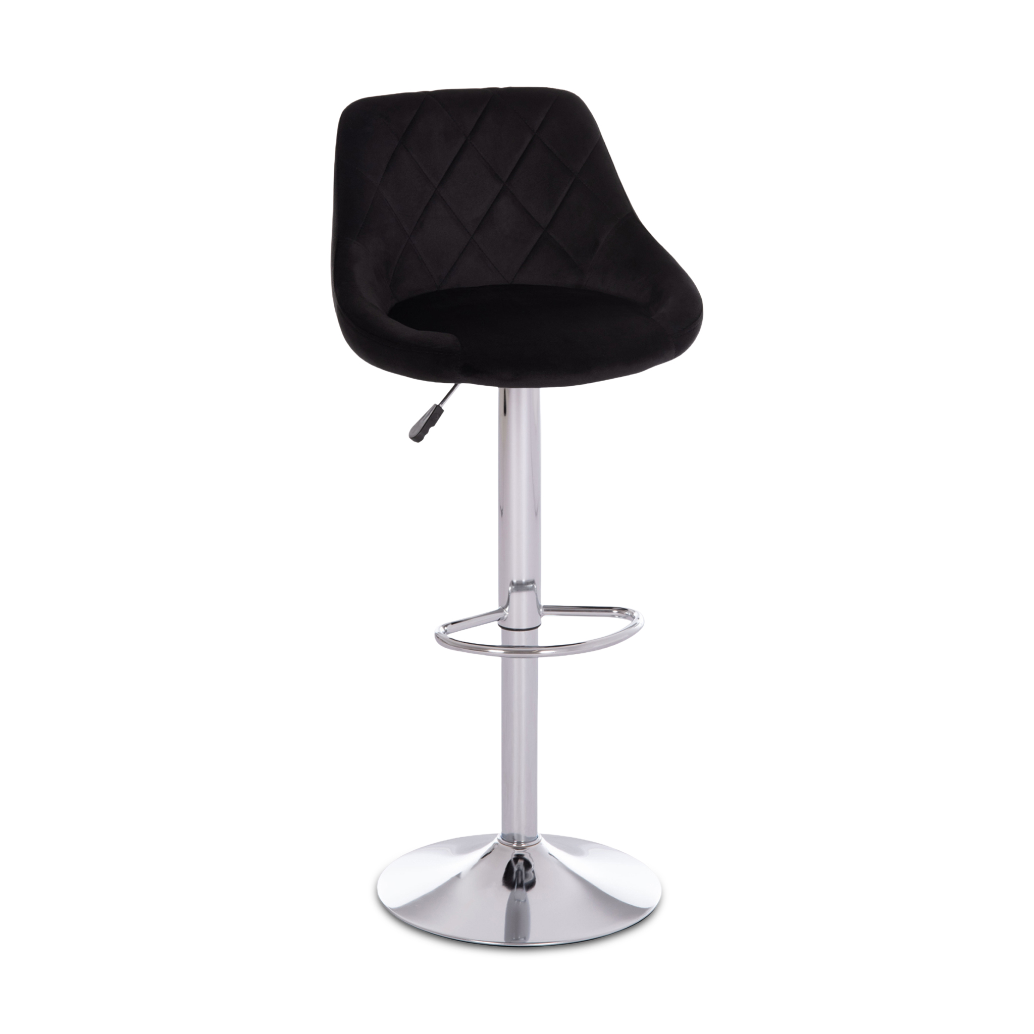 ROSE Black Velvet Barstool